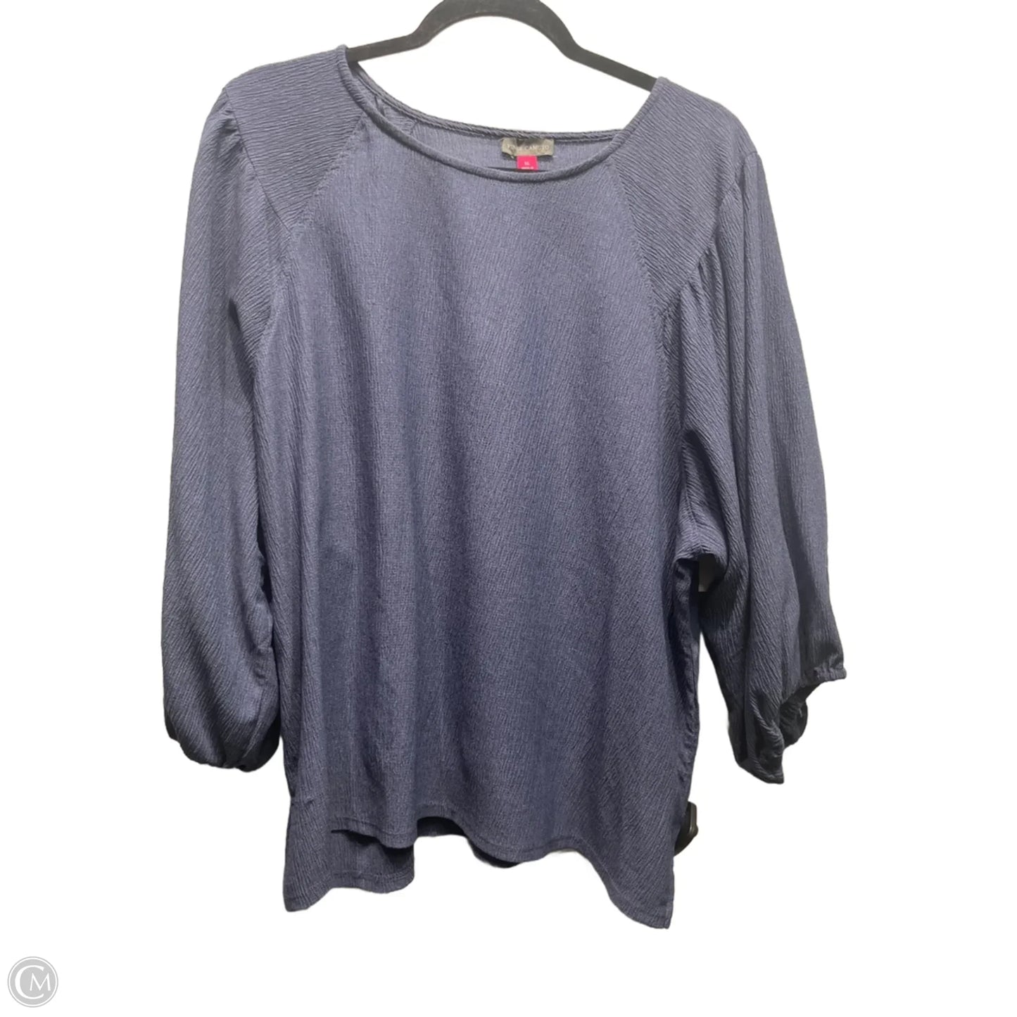 Top Long Sleeve By Vince Camuto In Blue, Size: Xl
