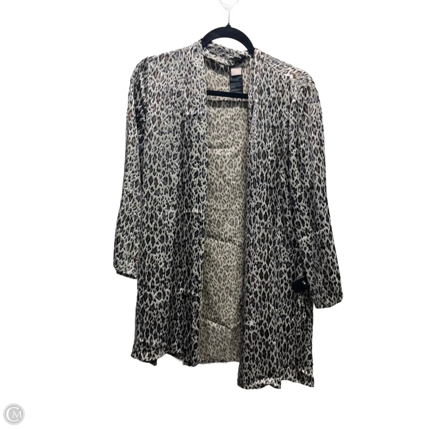 Cardigan By Chicos In Animal Print, Size: M