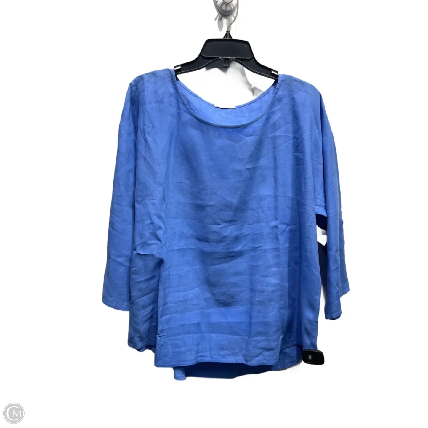 Top Long Sleeve By Eileen Fisher In Blue, Size: L