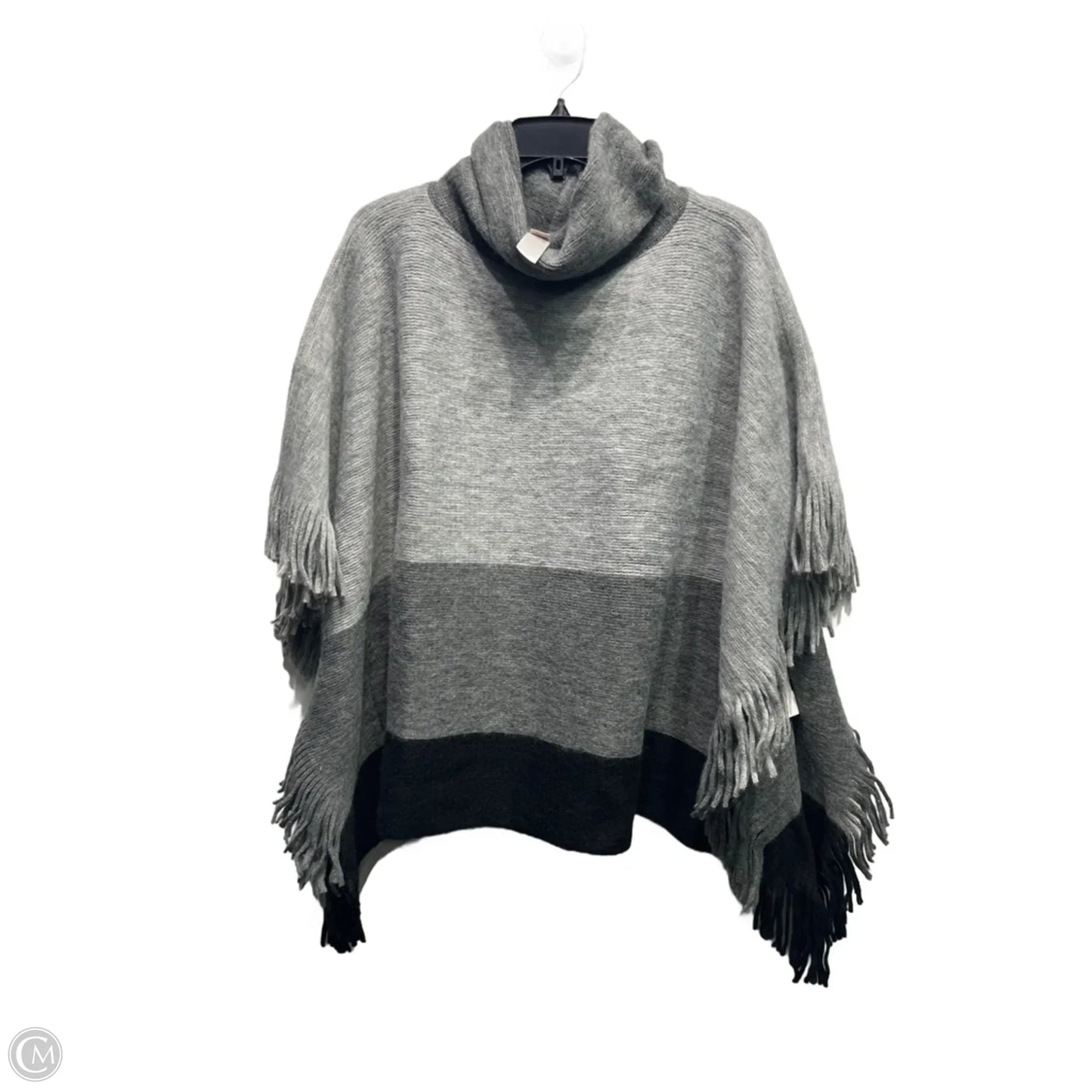 Poncho By Chicos In Grey, Size: M
