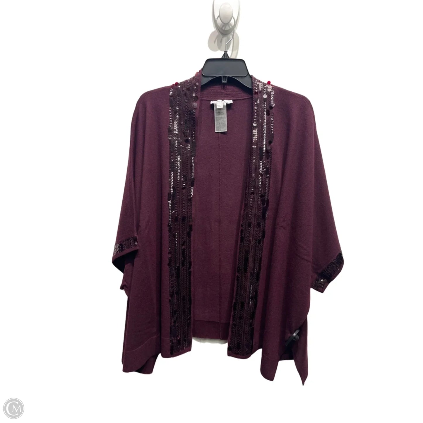 Kimono By Chicos In Maroon, Size: Xl