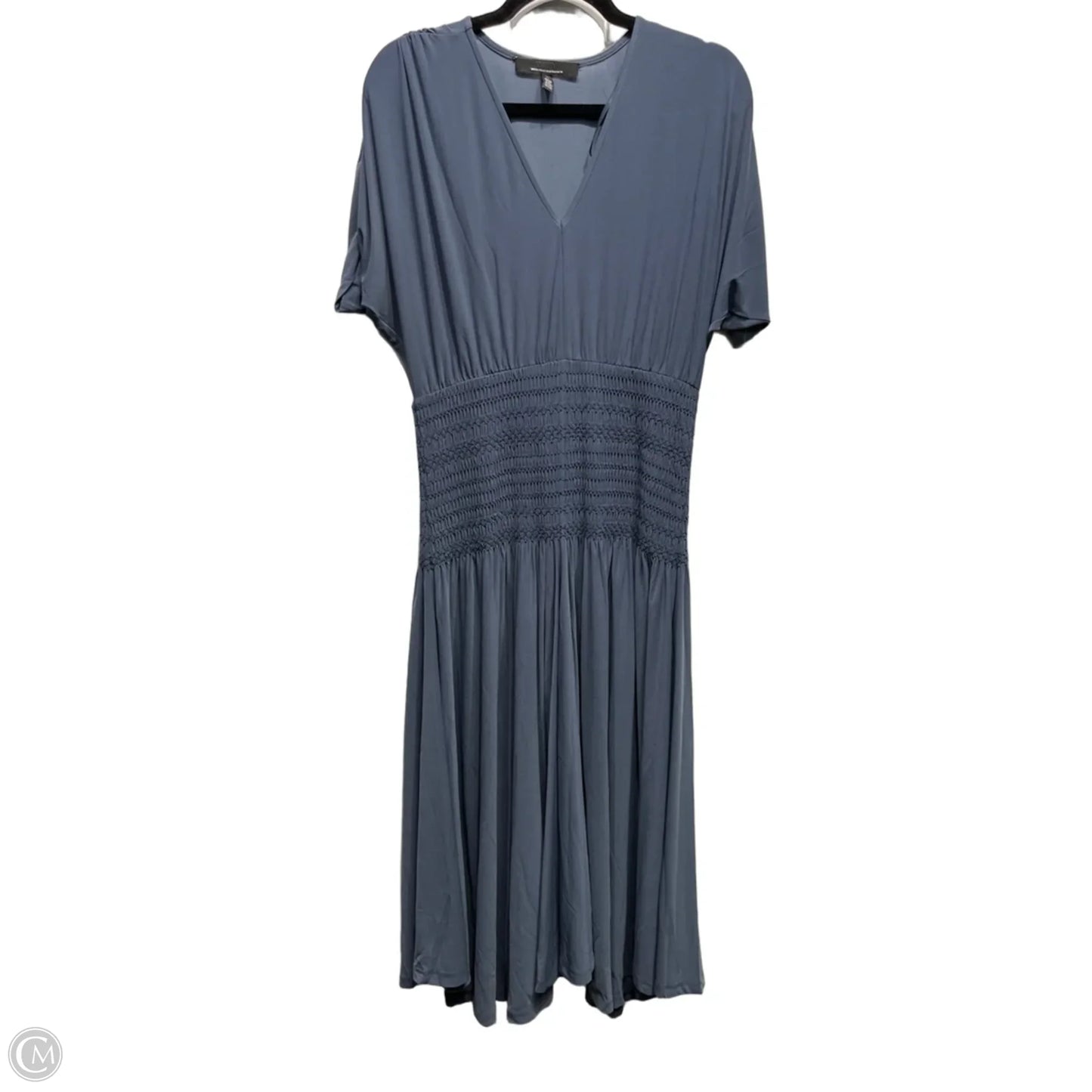 Dress Casual Midi By White House Black Market In Grey, Size: M