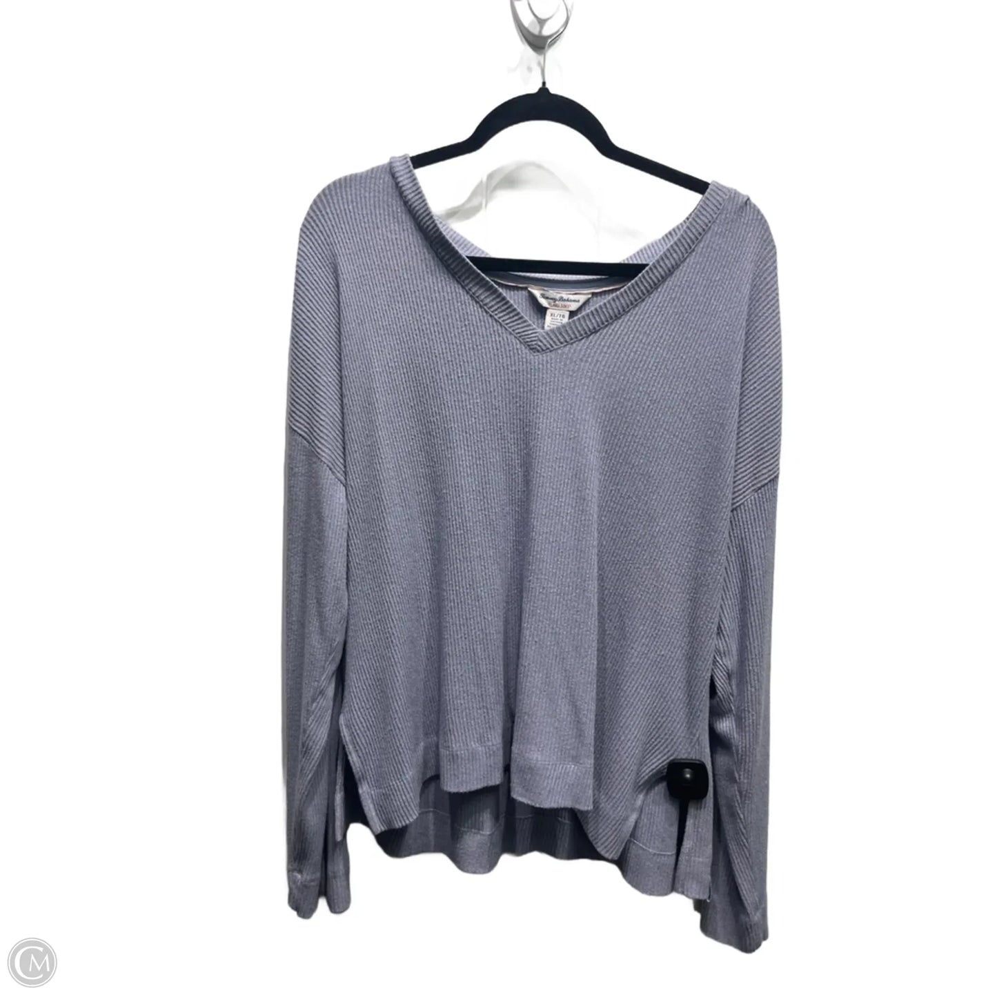 Top Long Sleeve Basic By Tommy Bahama In Blue, Size: Xl