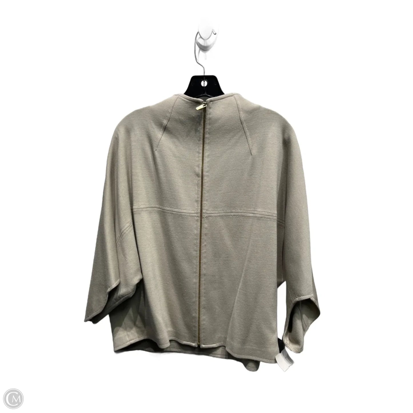 Jacket Luxury Designer By St John Collection In Grey, Size: Xl