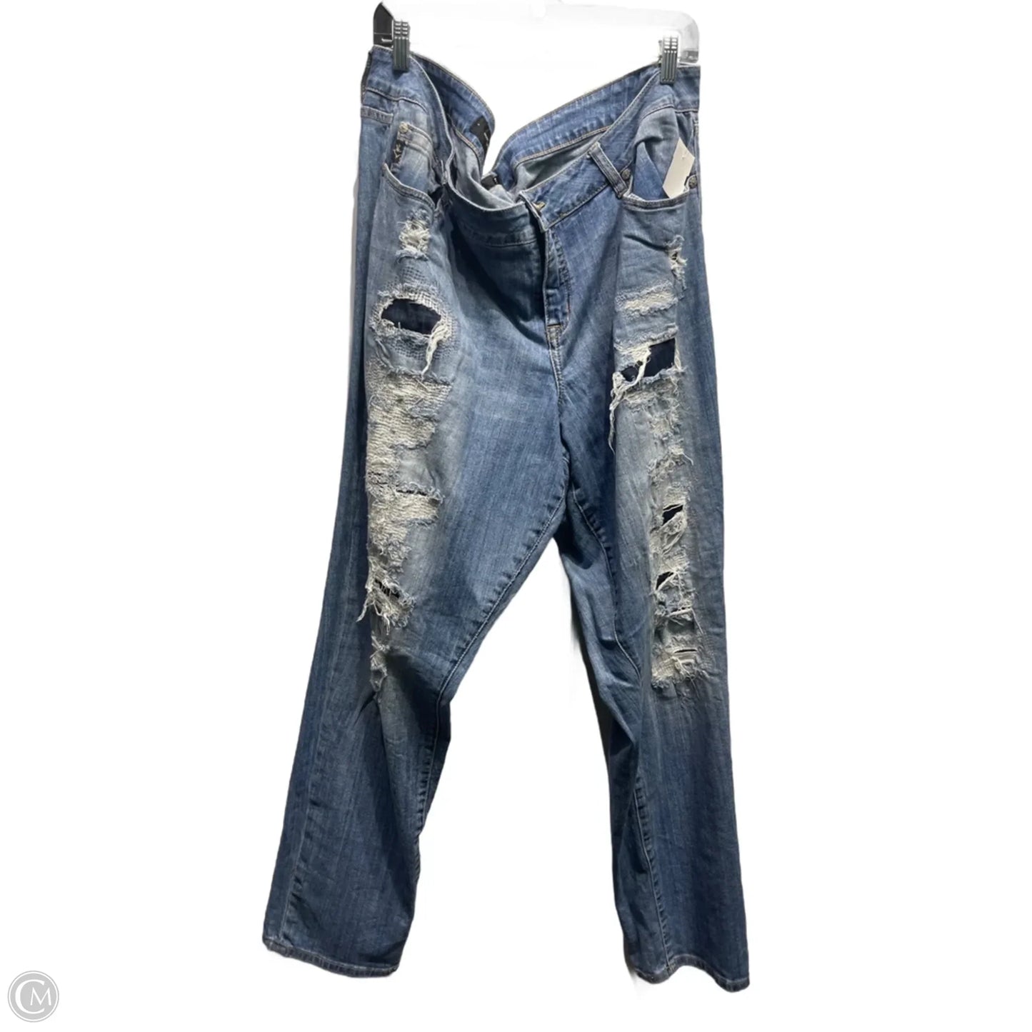 Jeans Boyfriend By Torrid In Blue Denim, Size: 22