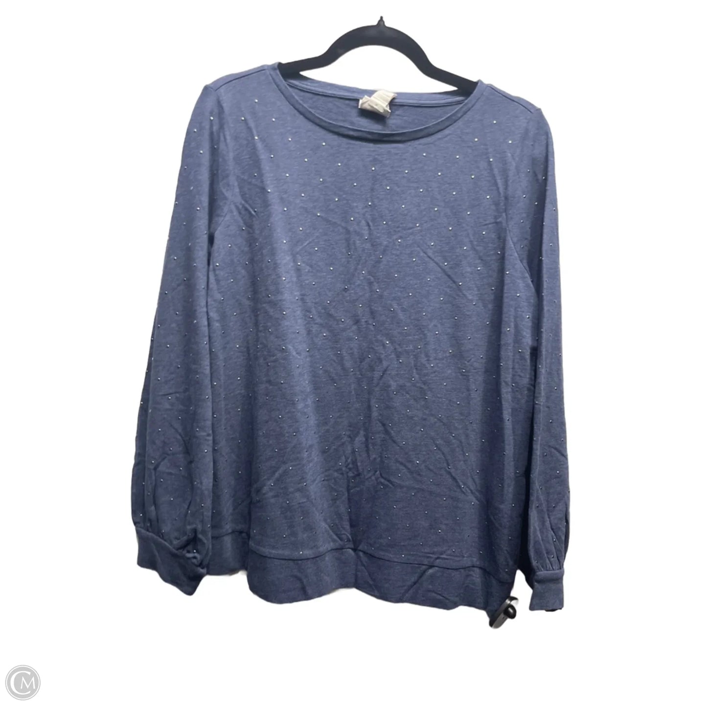 Top Long Sleeve By Chicos In Navy, Size: M