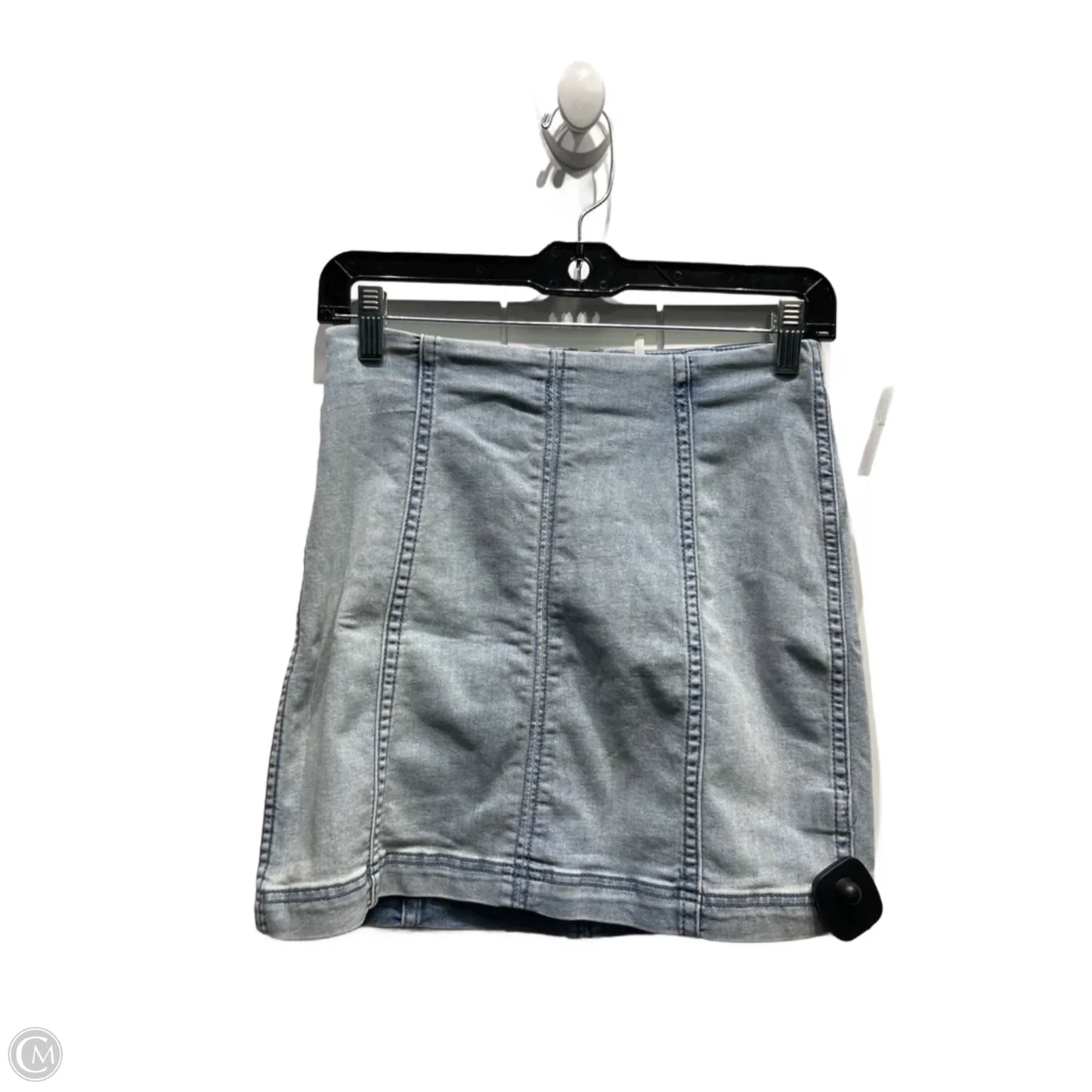 Skirt Mini & Short By Free People In Blue Denim, Size: 4