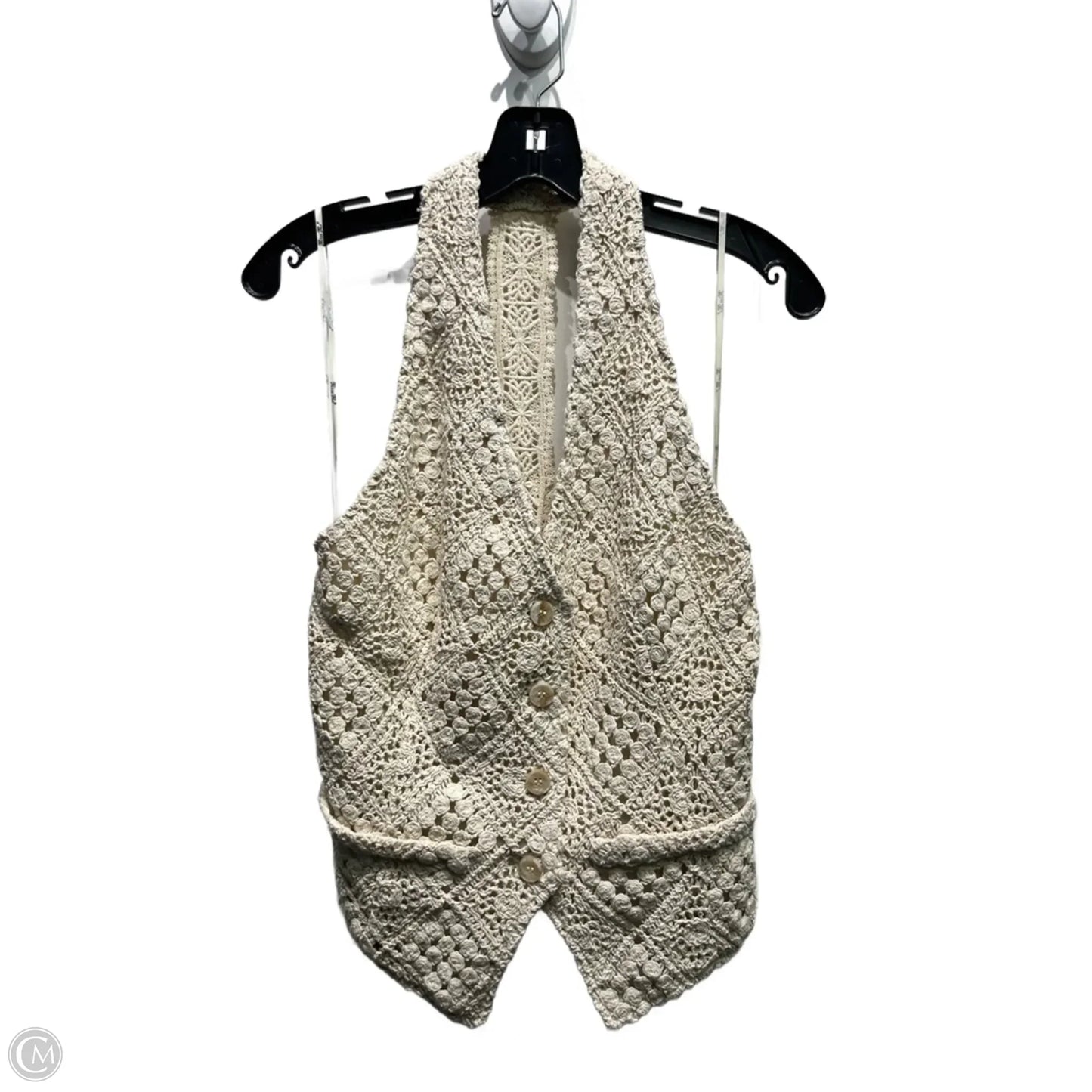 Top Sleeveless By Miss Me In Cream, Size: M