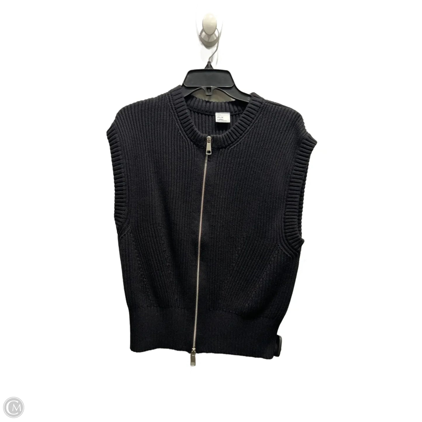 Sweater Short Sleeve By Flx In Black, Size: Xs