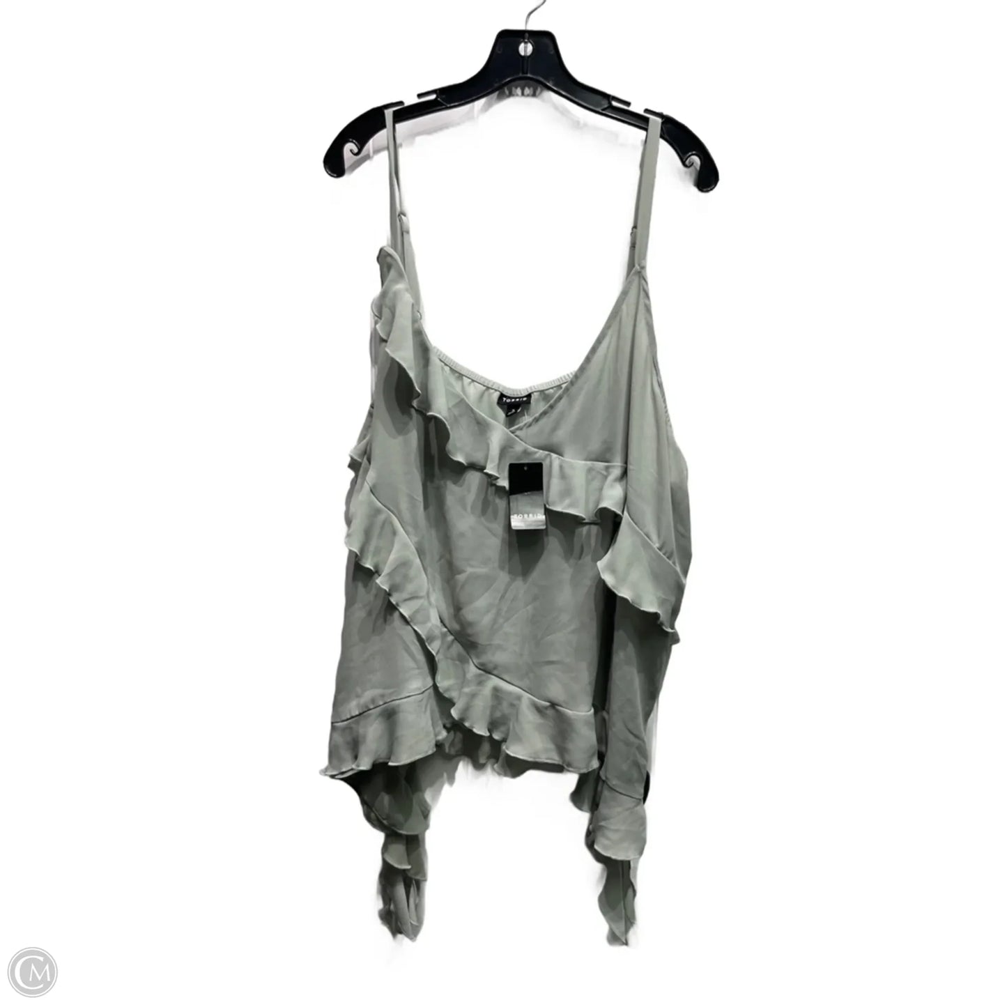 Top Sleeveless By Torrid In Green, Size: 3x