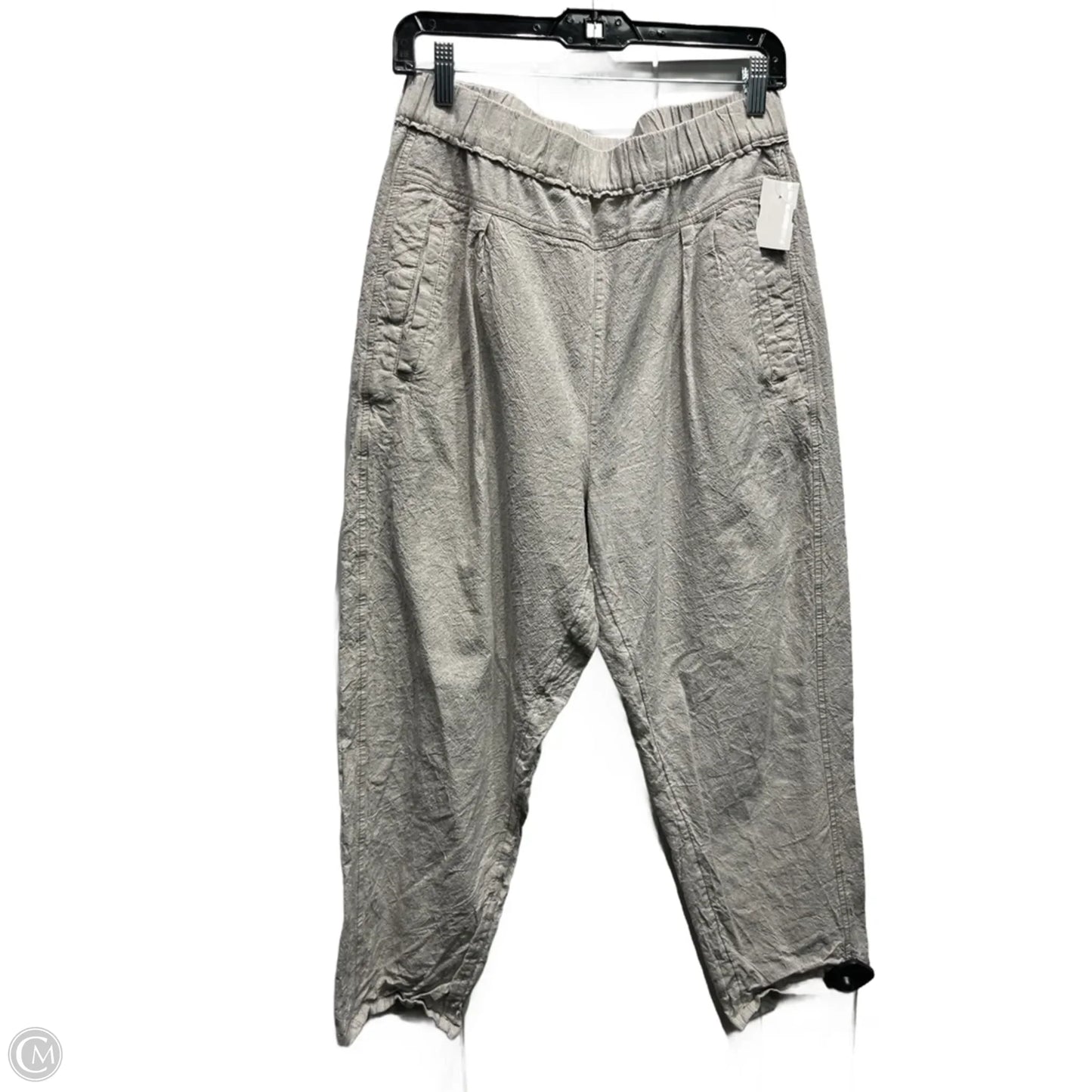 Pants Linen By Anthropologie In Grey, Size: M