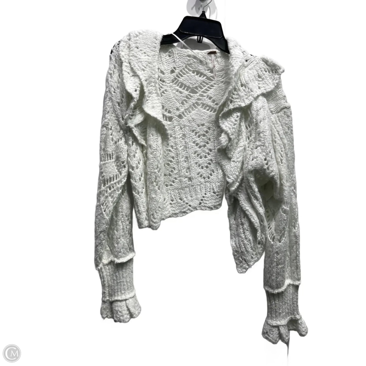 Sweater Cardigan By Free People In Grey, Size: Xl