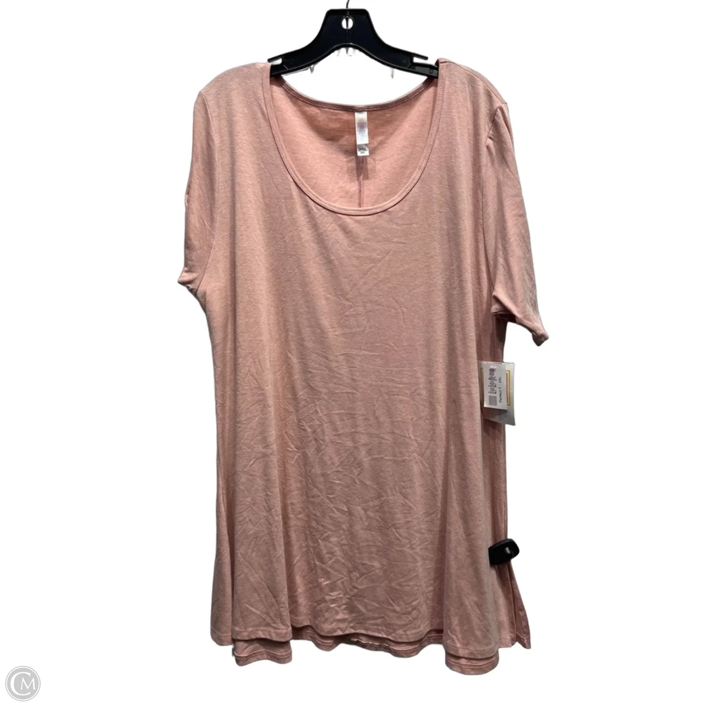 Top Short Sleeve Basic By Lularoe In Pink, Size: 2x