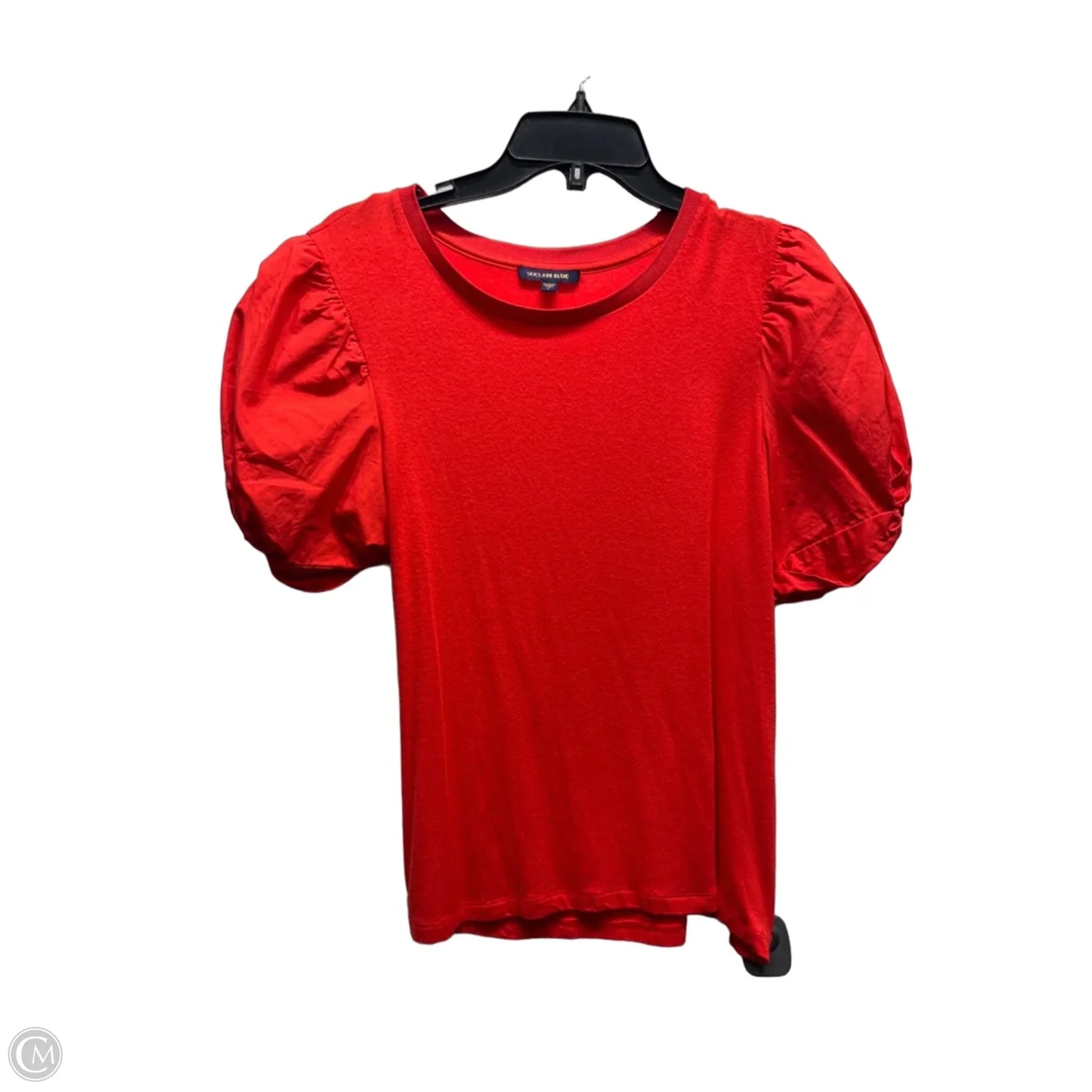 Top Short Sleeve By Skies Are Blue In Red, Size: L