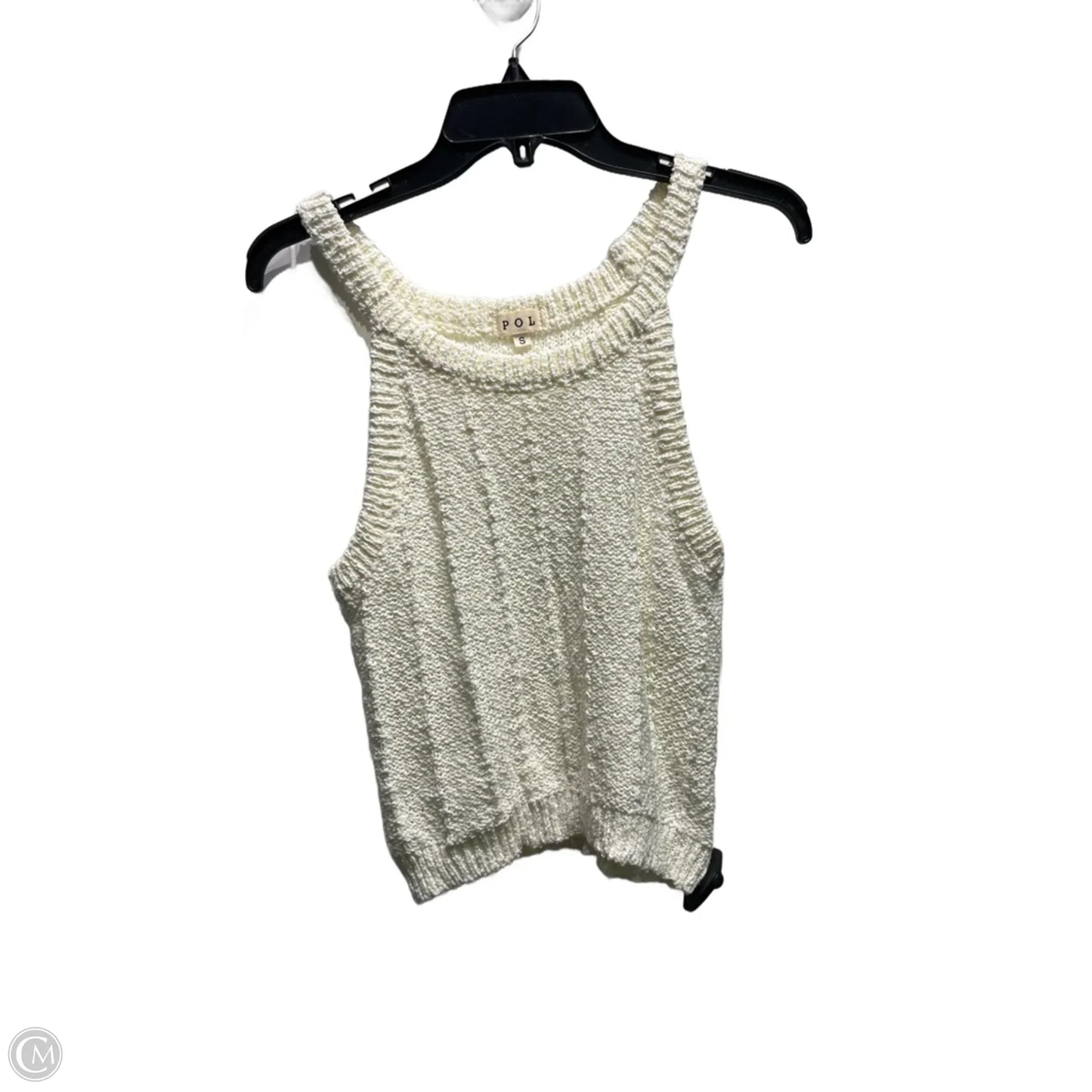 Top Sleeveless By Pol In Cream, Size: S