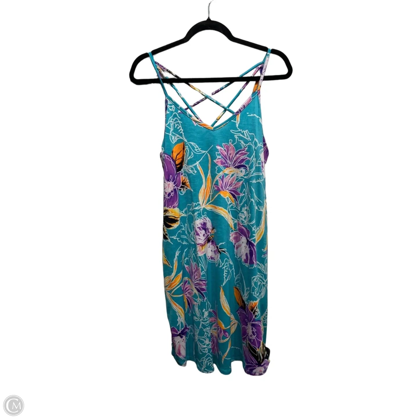 Dress Casual Short By Sew In Love In Blue & Purple, Size: S