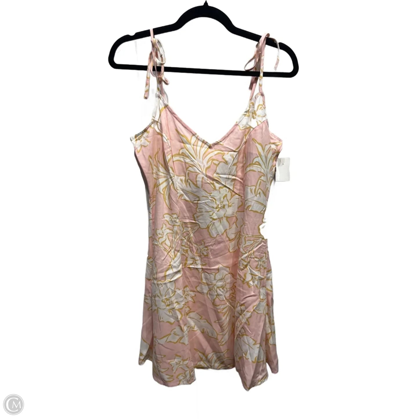 Dress Casual Short By Billabong In Cream & Pink, Size: L