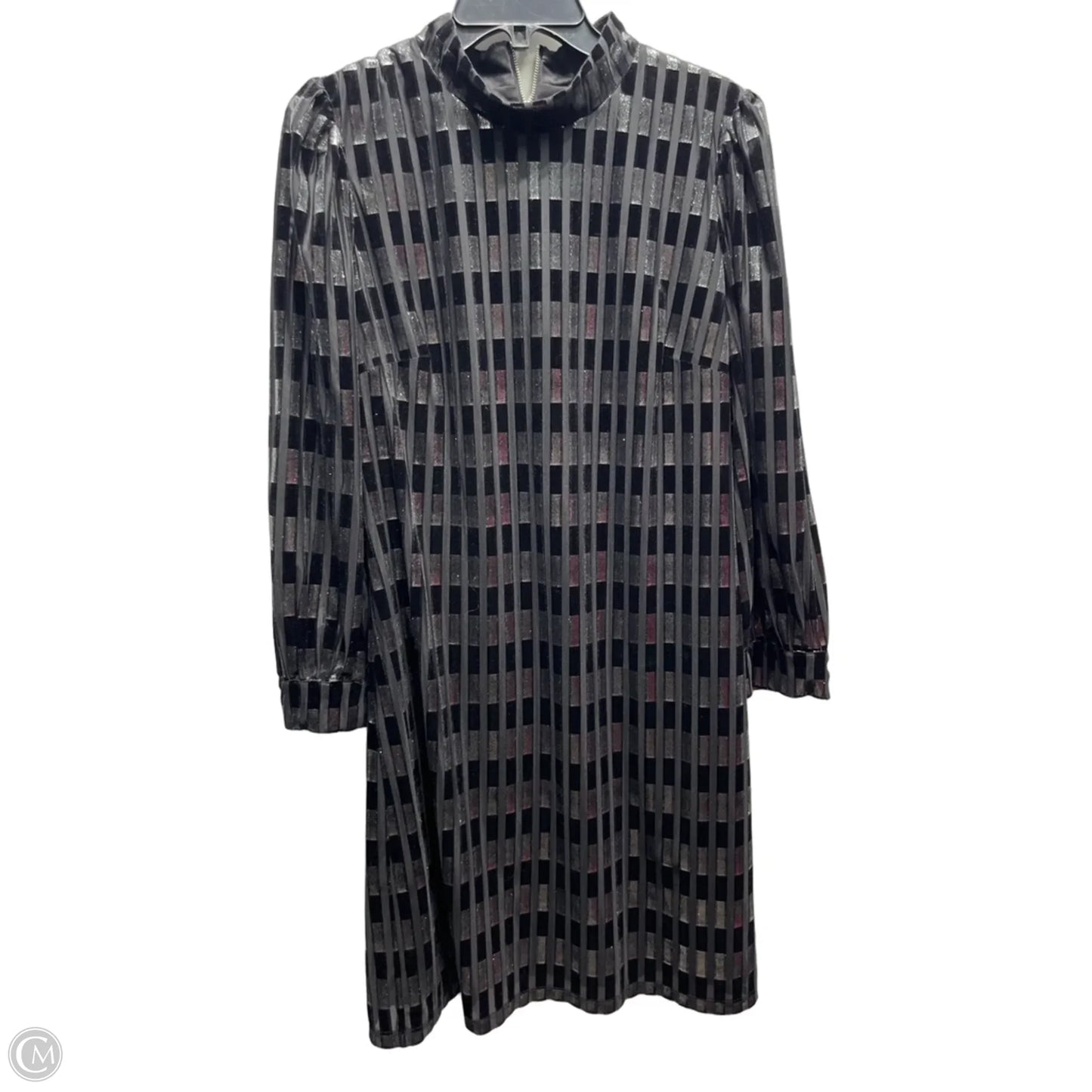 Dress Party Short By Maggy London In Black & Silver, Size: 14