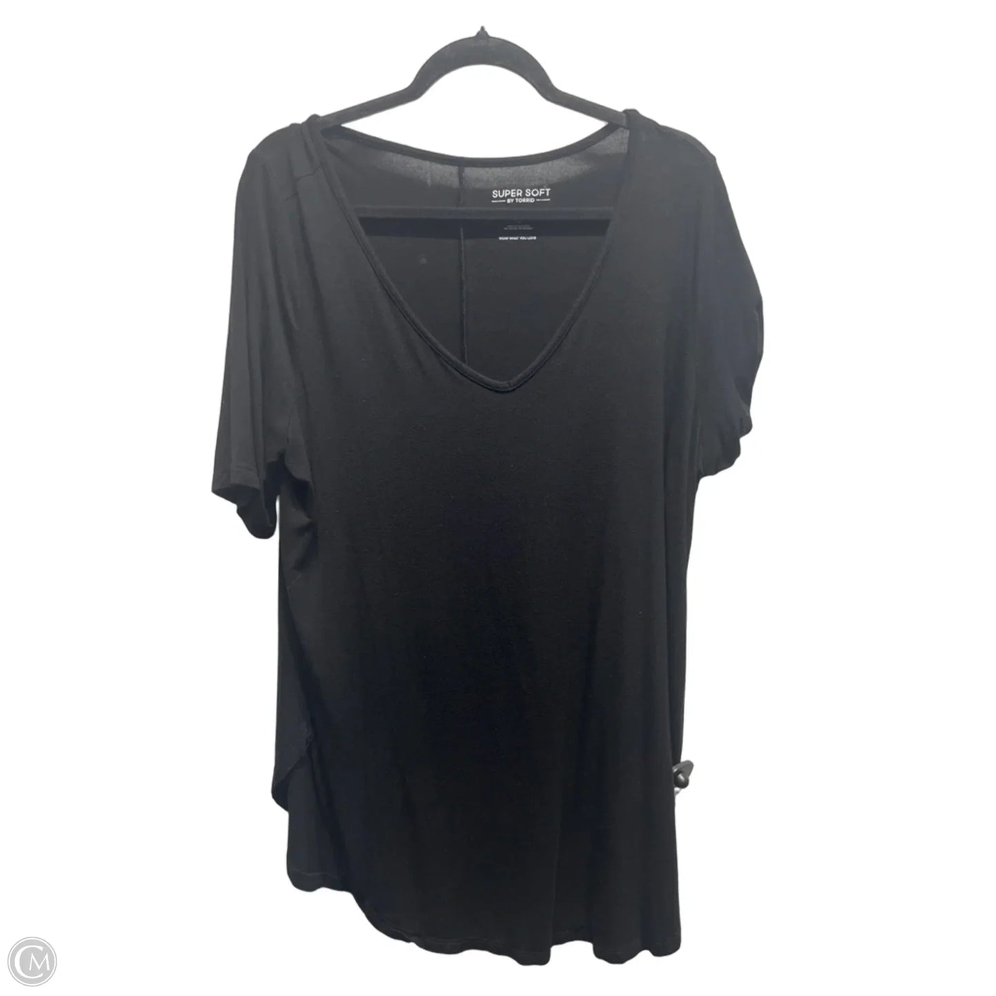 Top Short Sleeve Basic By Torrid In Black, Size: 2x