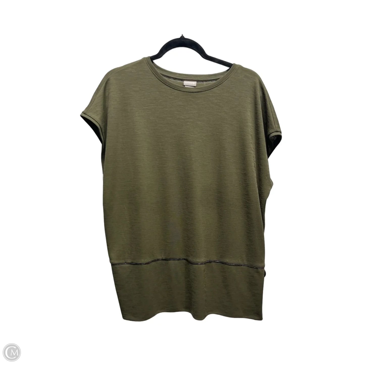 Top Short Sleeve By Chicos In Green, Size: L