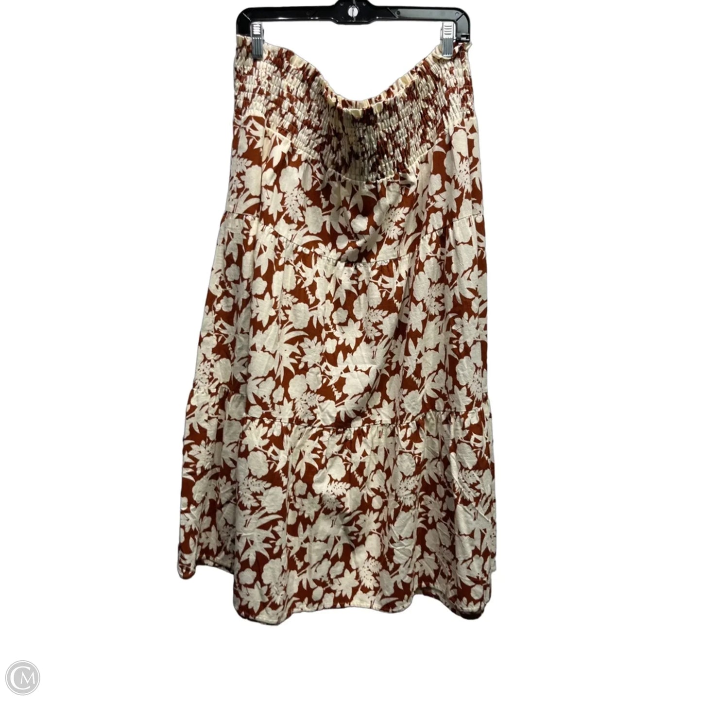 Skirt Maxi By Universal Thread In Brown & Tan, Size: 1x