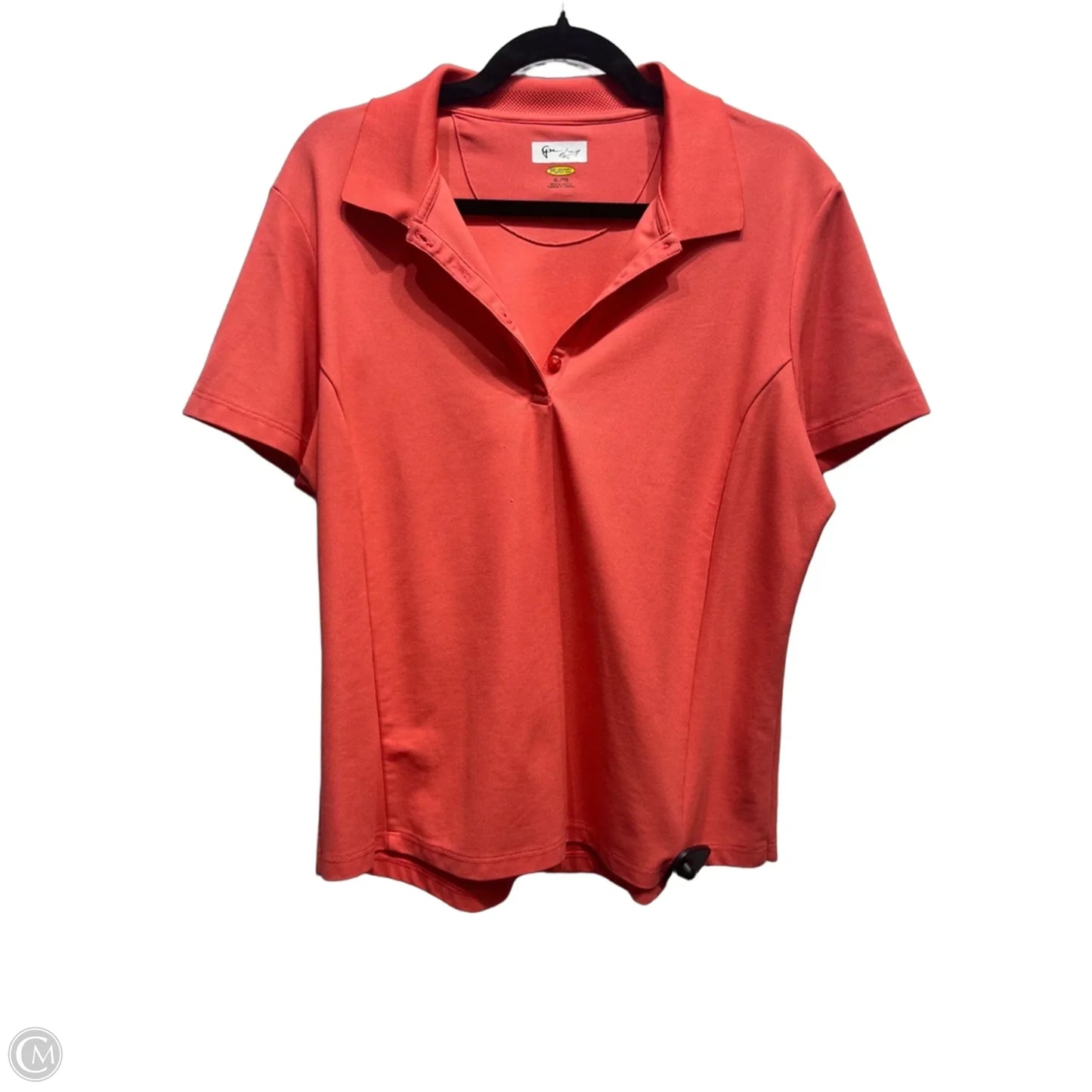 Top Short Sleeve By Greg Norman In Coral, Size: Xl
