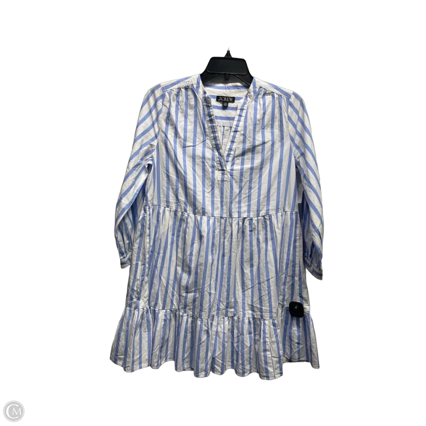 Dress Work By J. Crew In Blue & White, Size: Xxs