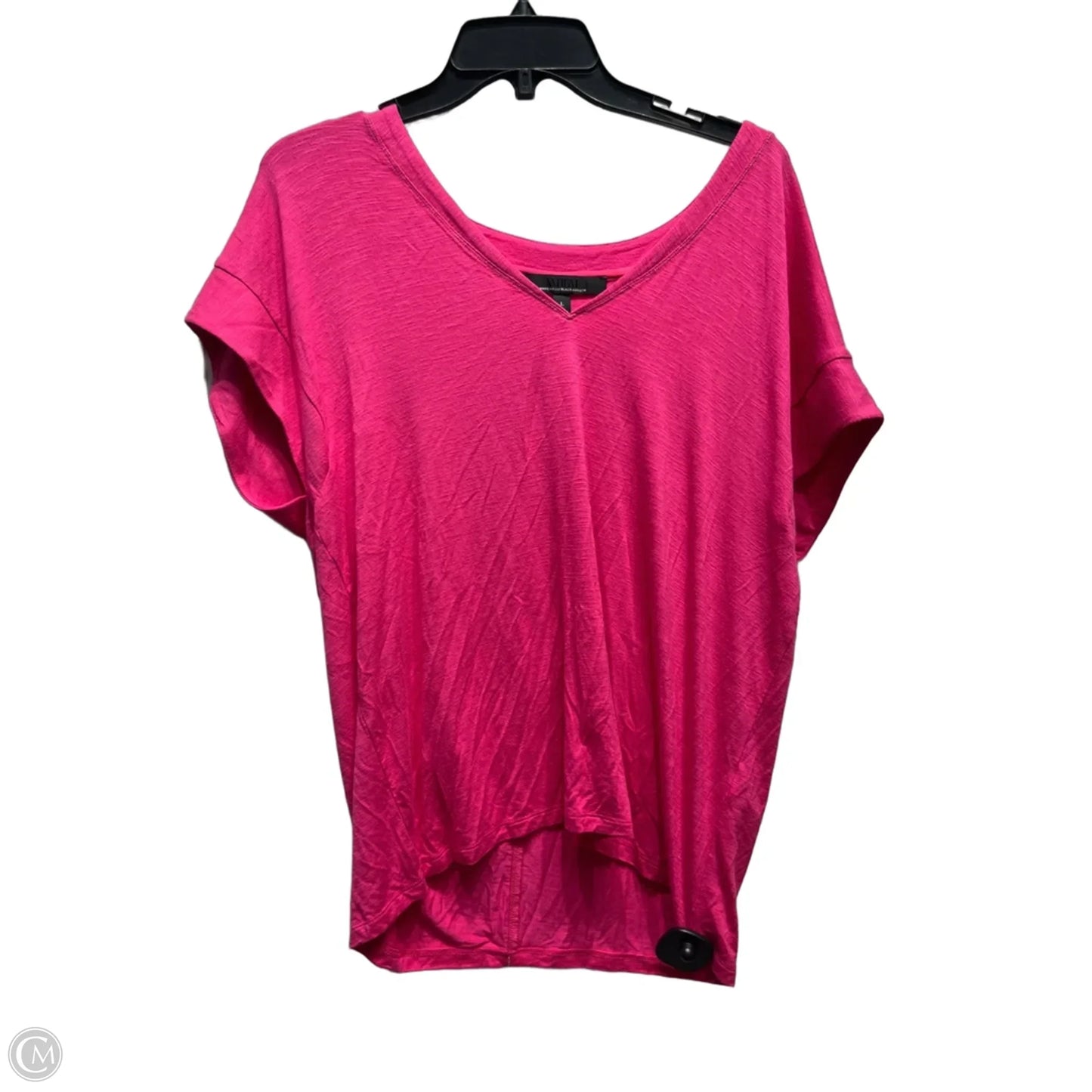 Top Short Sleeve By White House Black Market In Pink, Size: L