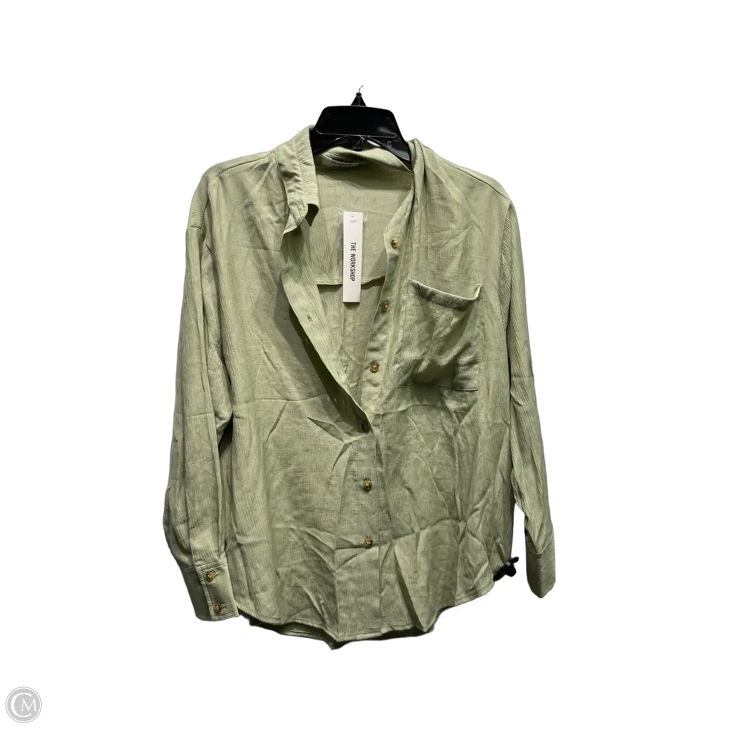 Top Long Sleeve By the workshop In Green, Size: S