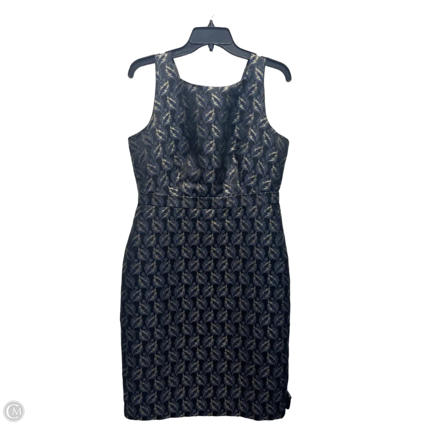 Dress Work By Ann Taylor In Black & Gold, Size: 8