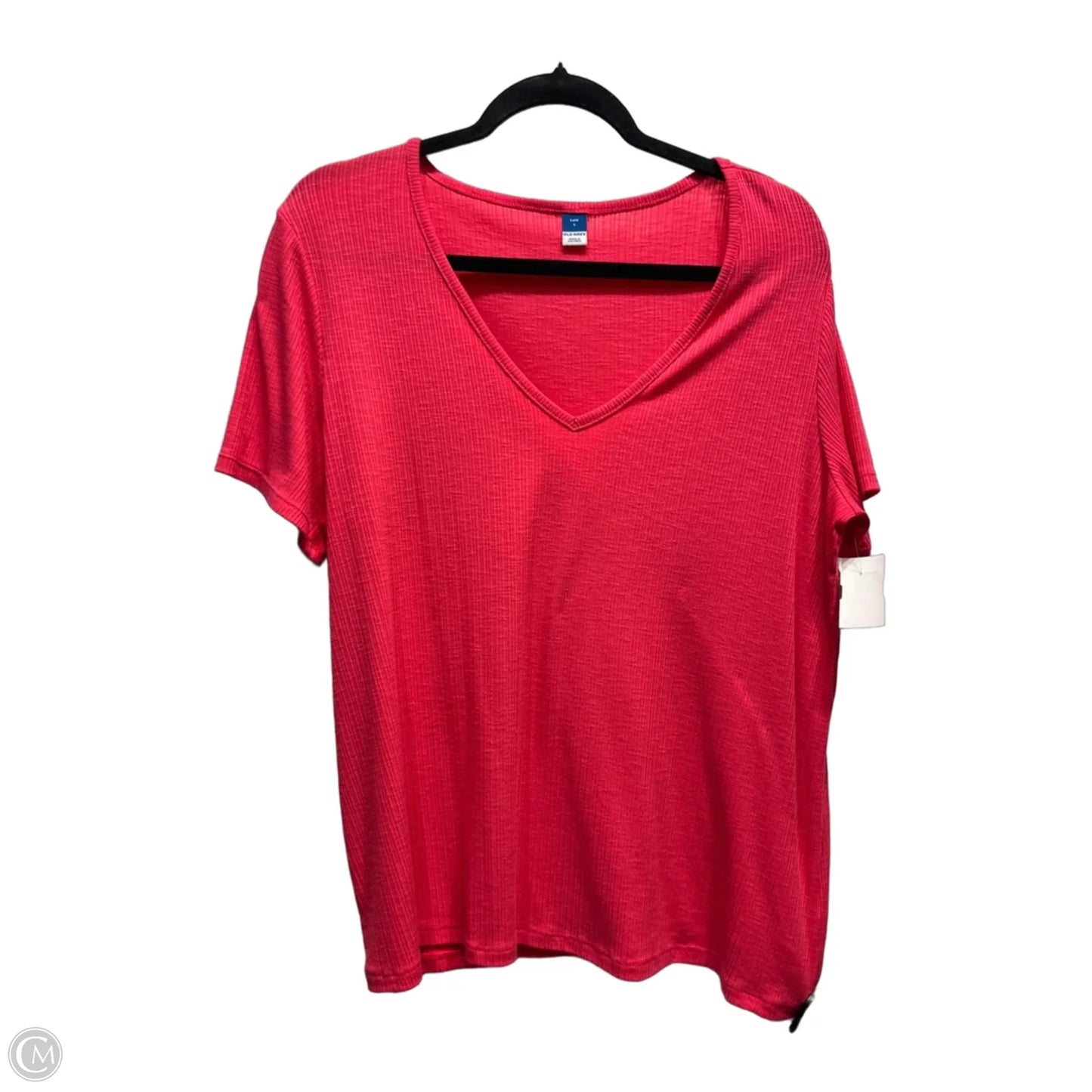 Top Short Sleeve Basic By Old Navy In Pink, Size: L