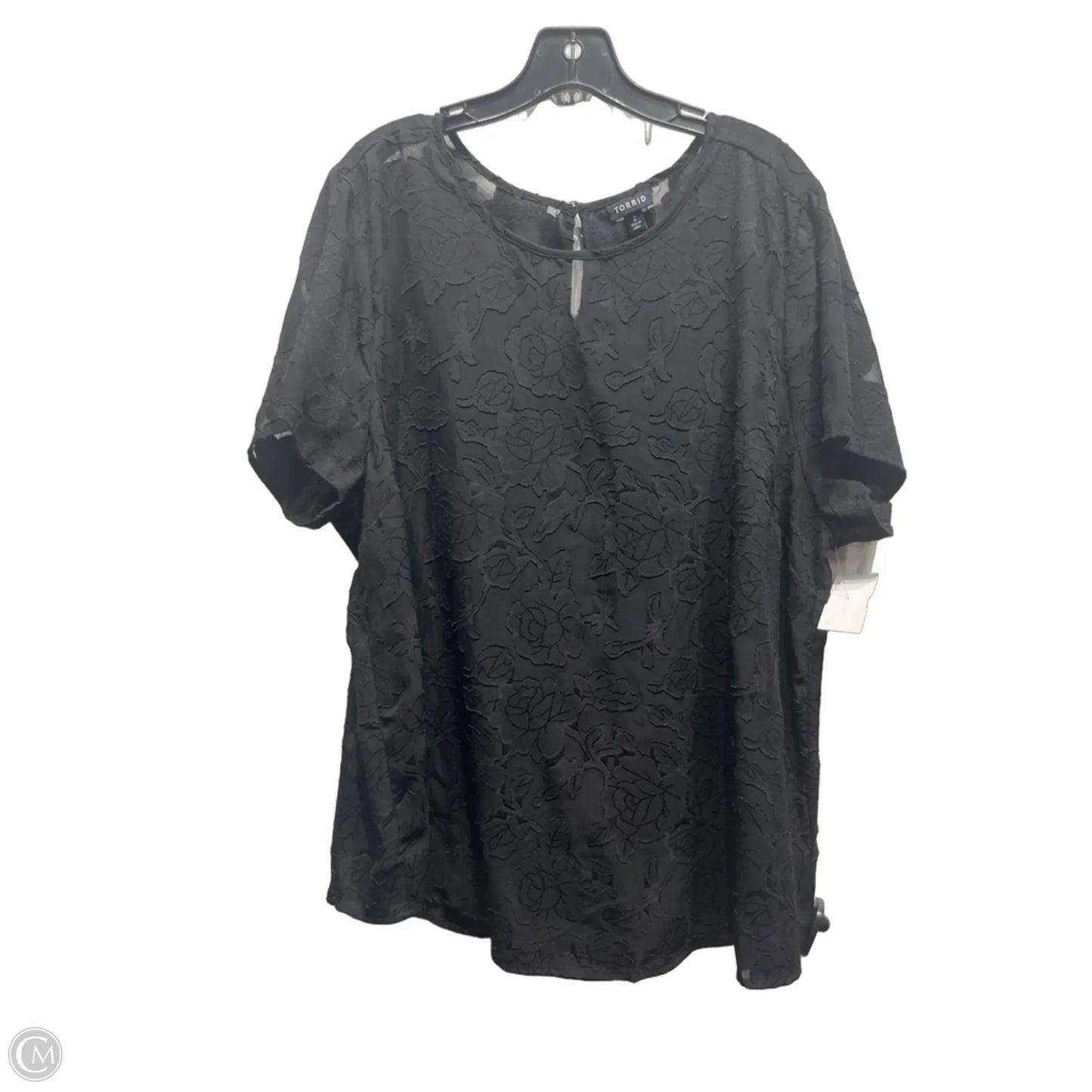 Top Short Sleeve By Torrid In Black, Size: 2x