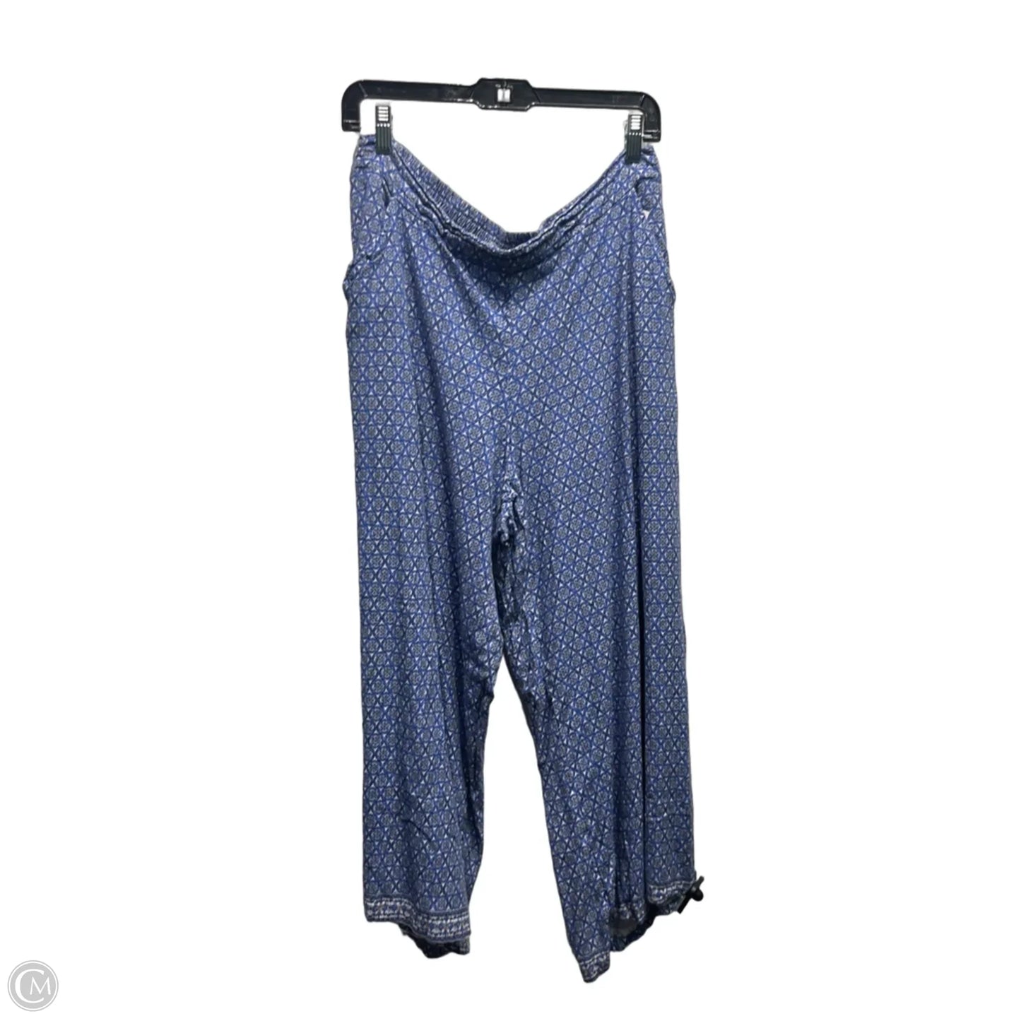 Pants Wide Leg By Max Studio In Blue & White, Size: Xl