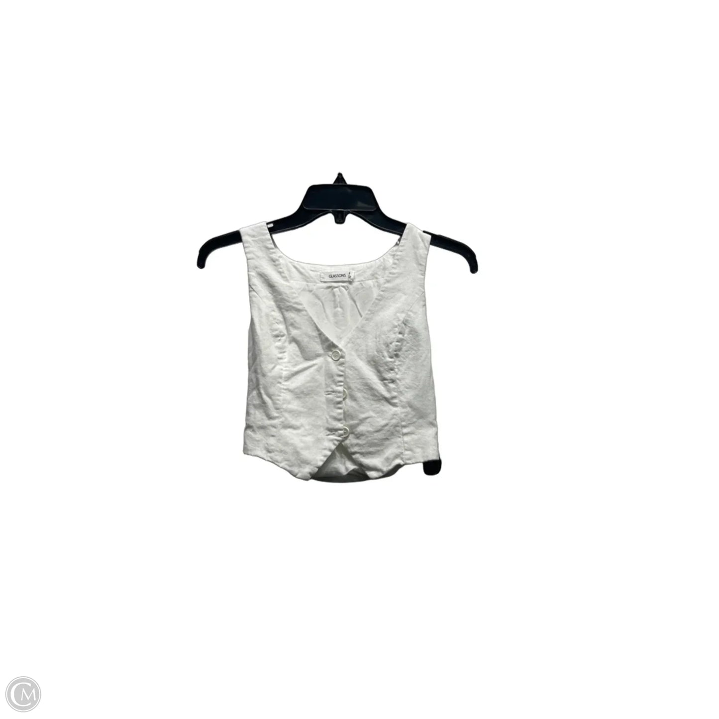 Vest Other By GLASSONS In White, Size: S