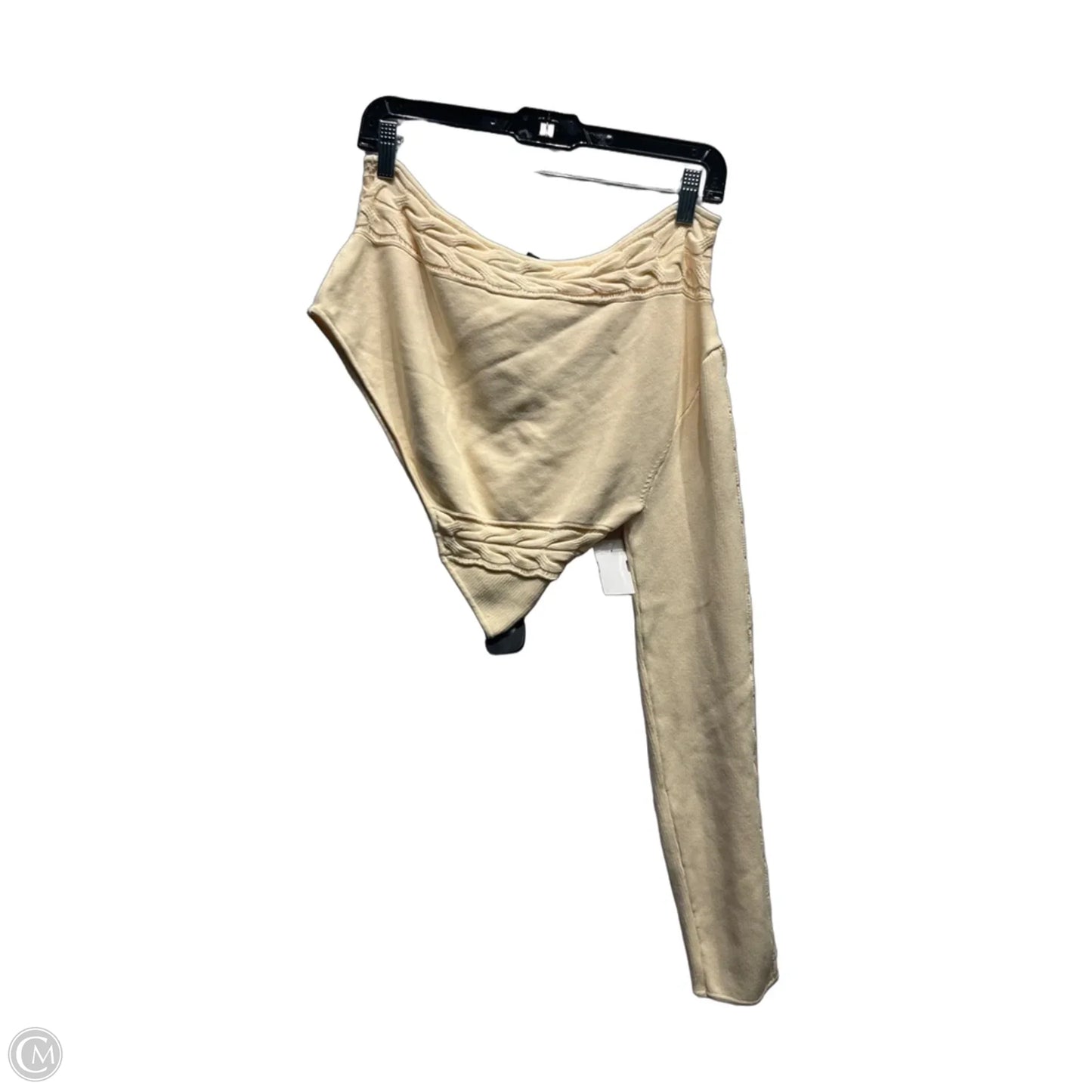 Top Long Sleeve By Cmc In Cream, Size: L