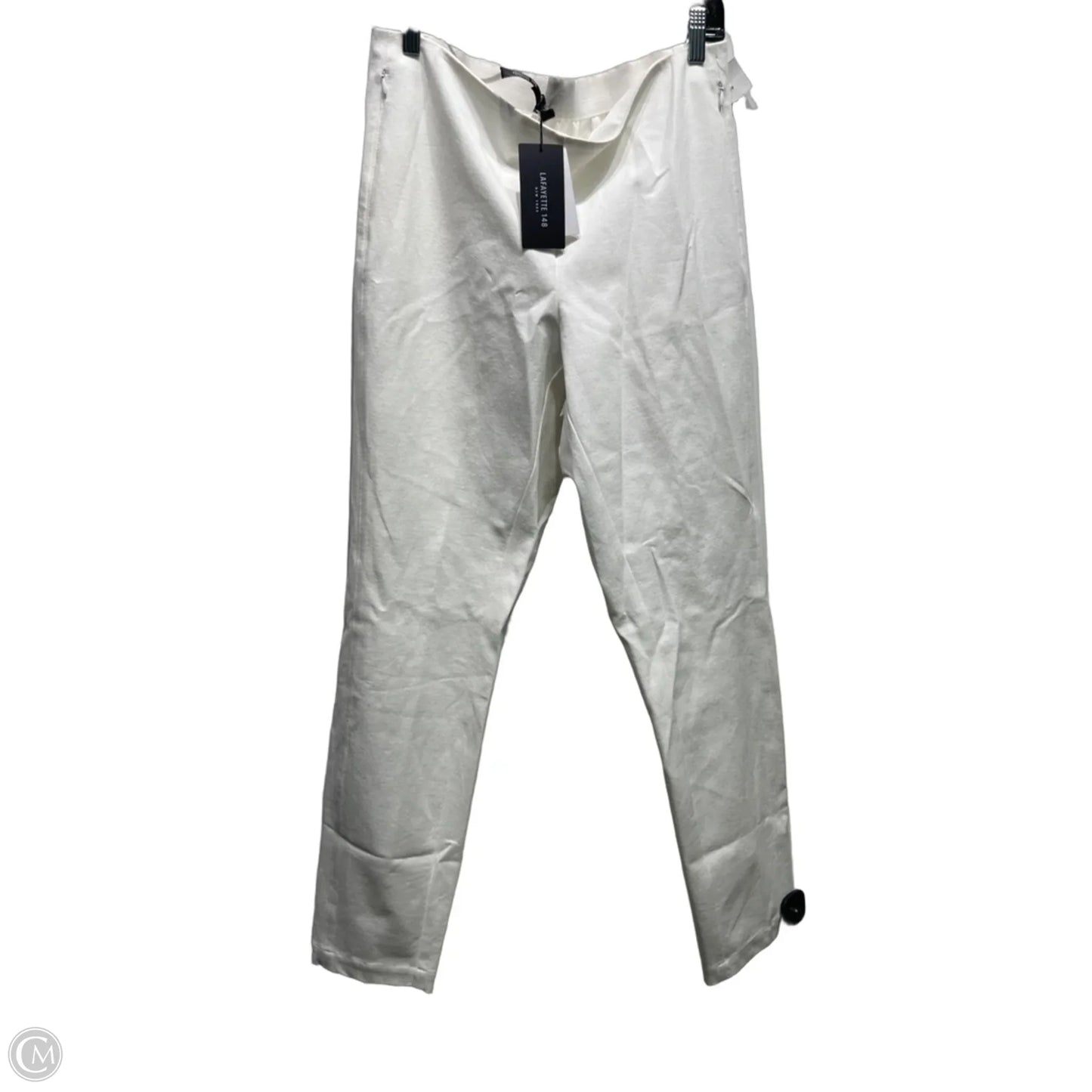 Pants Designer By Lafayette 148 In White, Size: L