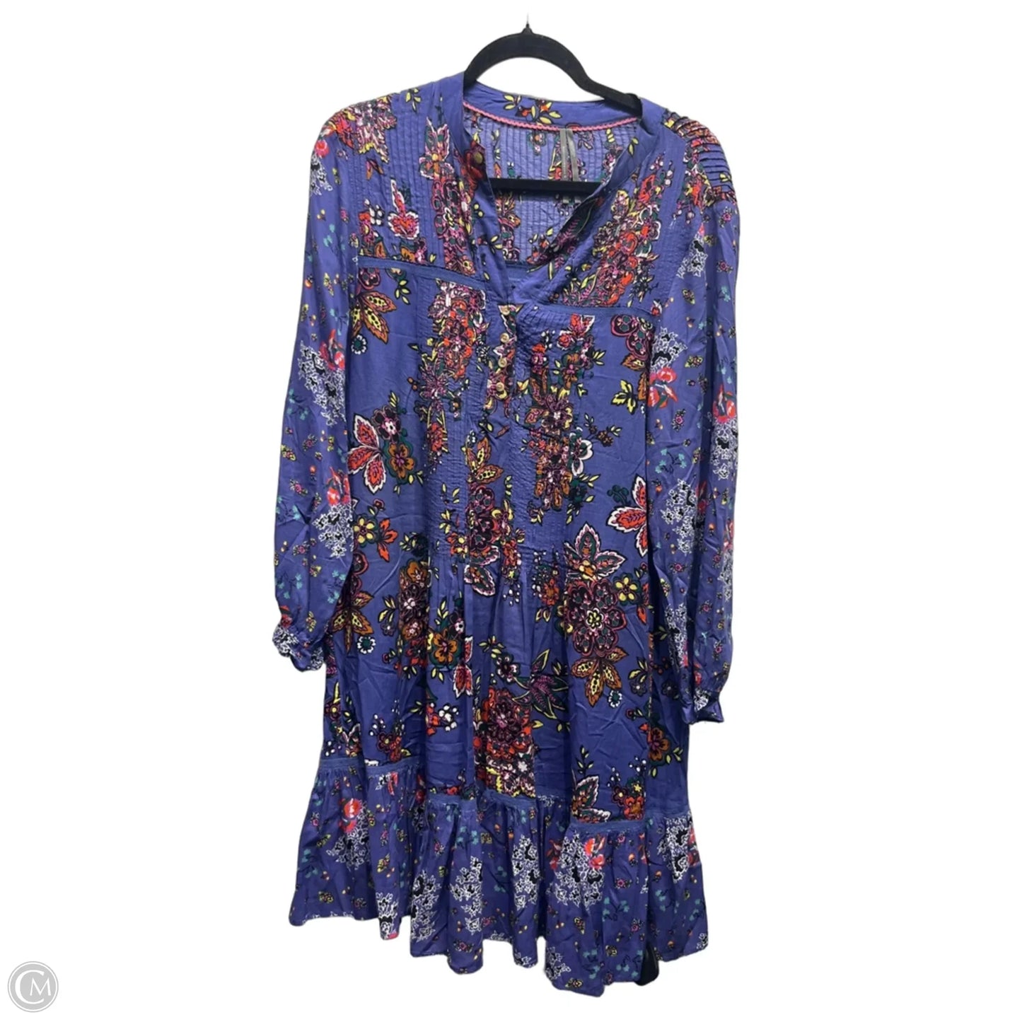 Dress Casual Short By Anthropologie In Blue & Orange, Size: Xs