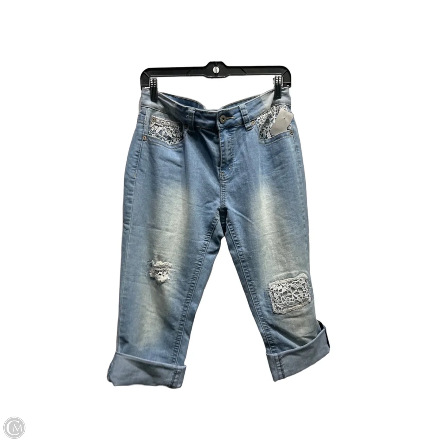 Capris By New Directions In Blue Denim, Size: 10
