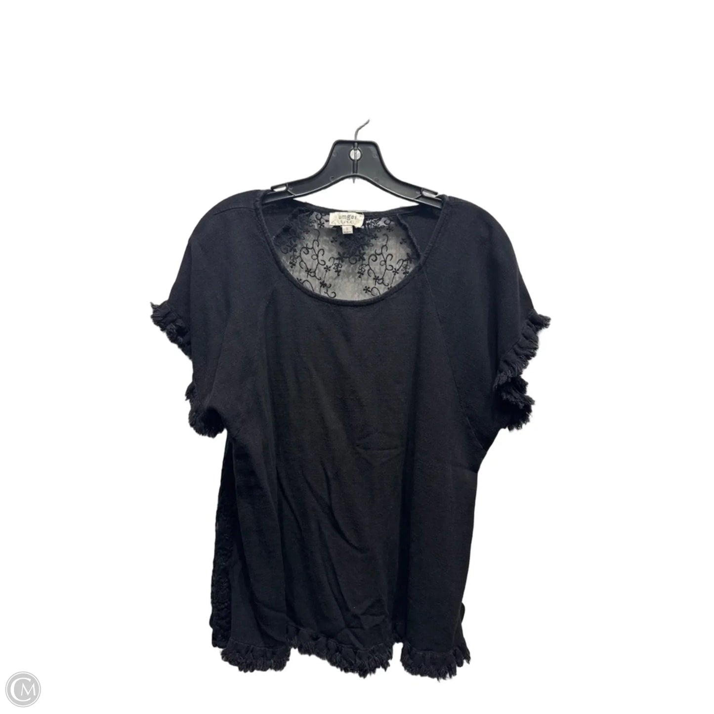 Top Short Sleeve By Umgee In Black, Size: S