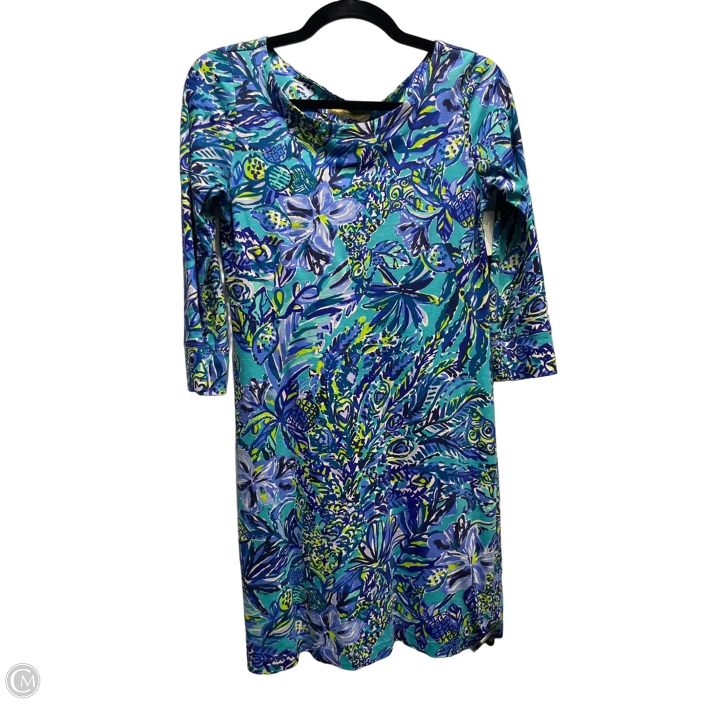 Dress Designer By Lilly Pulitzer In Blue & Green, Size: Xs