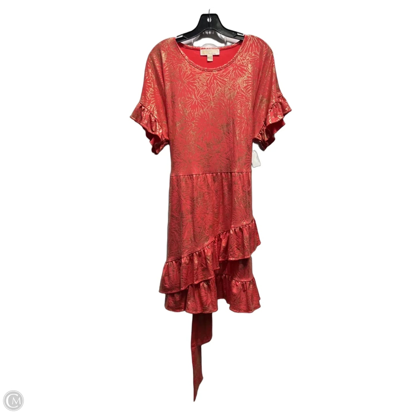 Dress Casual Short By Michael By Michael Kors In Coral, Size: Xl
