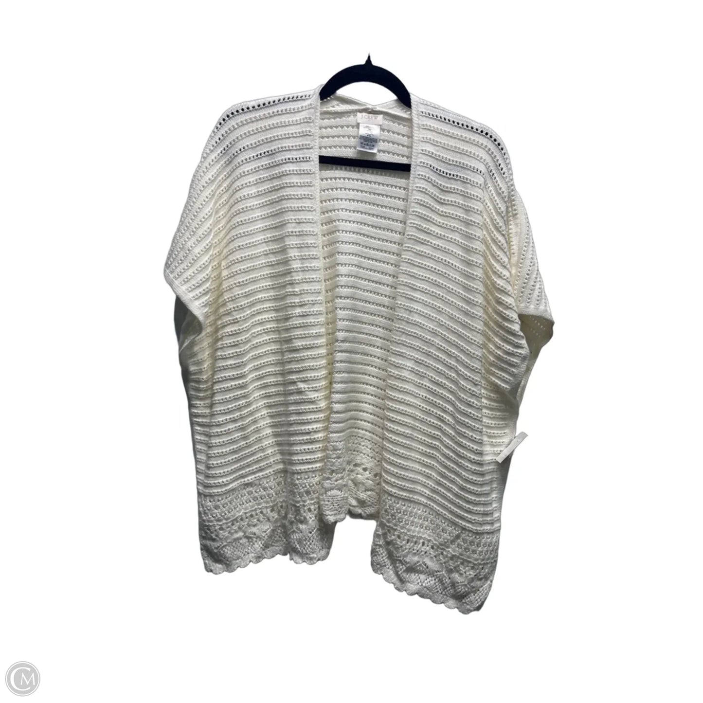 Sweater Short Sleeve By J. Crew In White, Size: Osfm