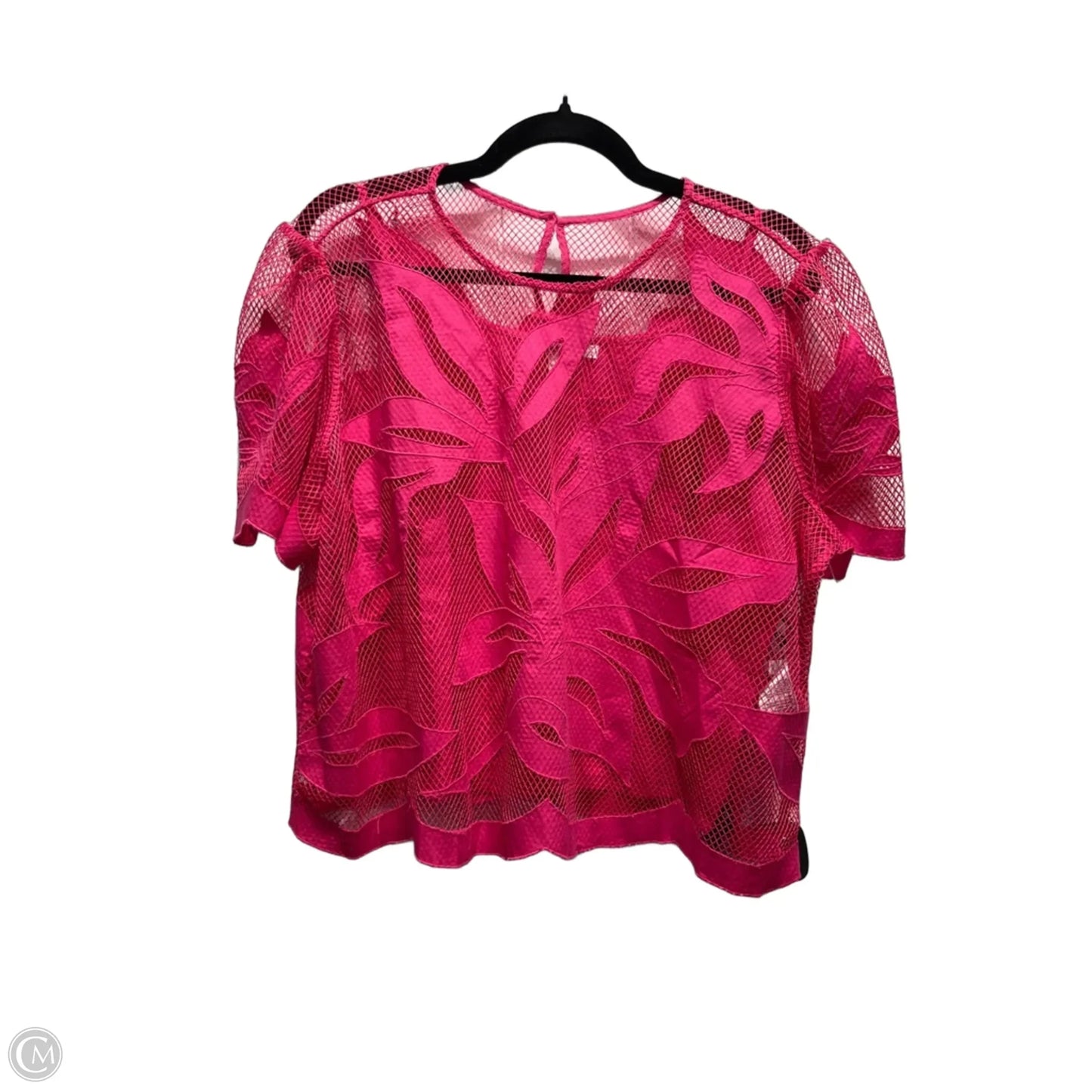 Top 2pc Short Sleeve By Chicos In Pink, Size: 16
