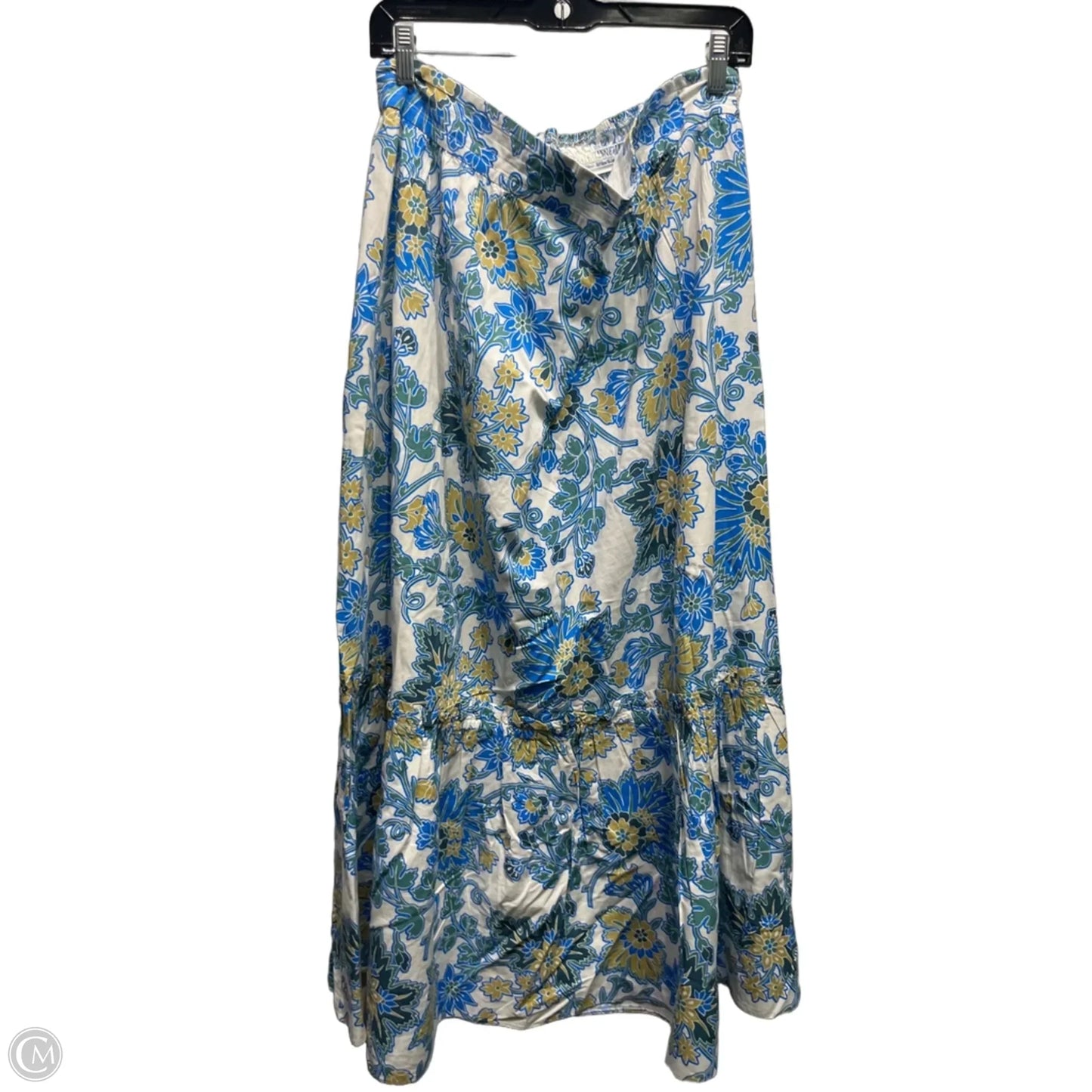 Skirt Maxi By Topshop In Blue & Green, Size: 14