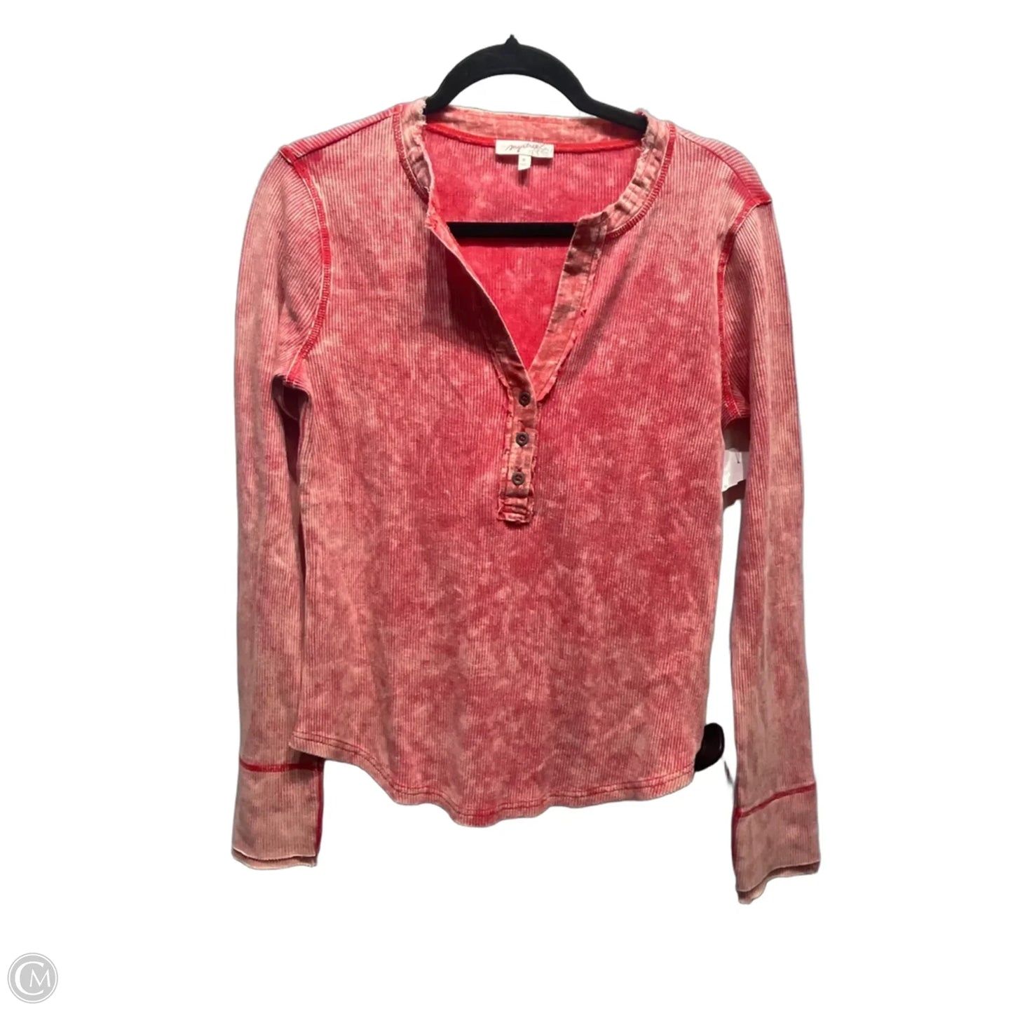 Top Long Sleeve By Mystree In Red, Size: M