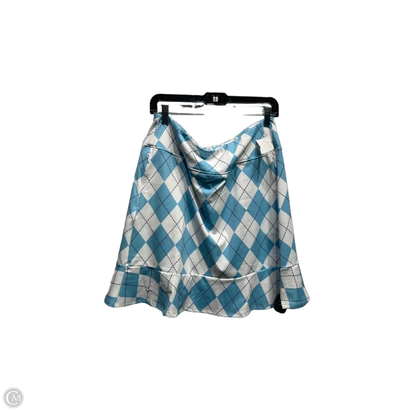Skort By viodia In Blue & White, Size: Xl