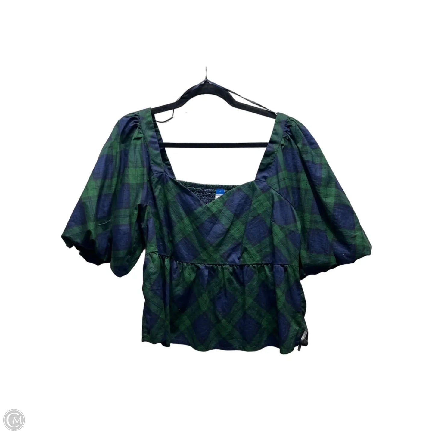 Top Short Sleeve By Old Navy In Blue & Green, Size: L