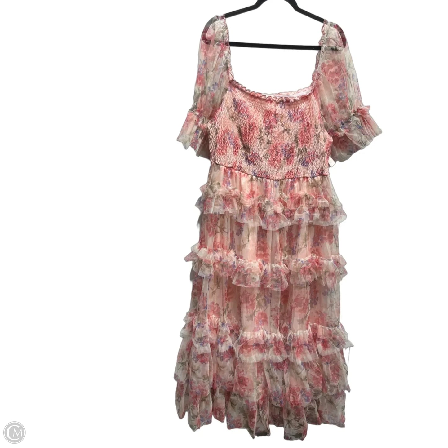 Dress Casual Maxi By Shein In Pink & Purple, Size: 4x