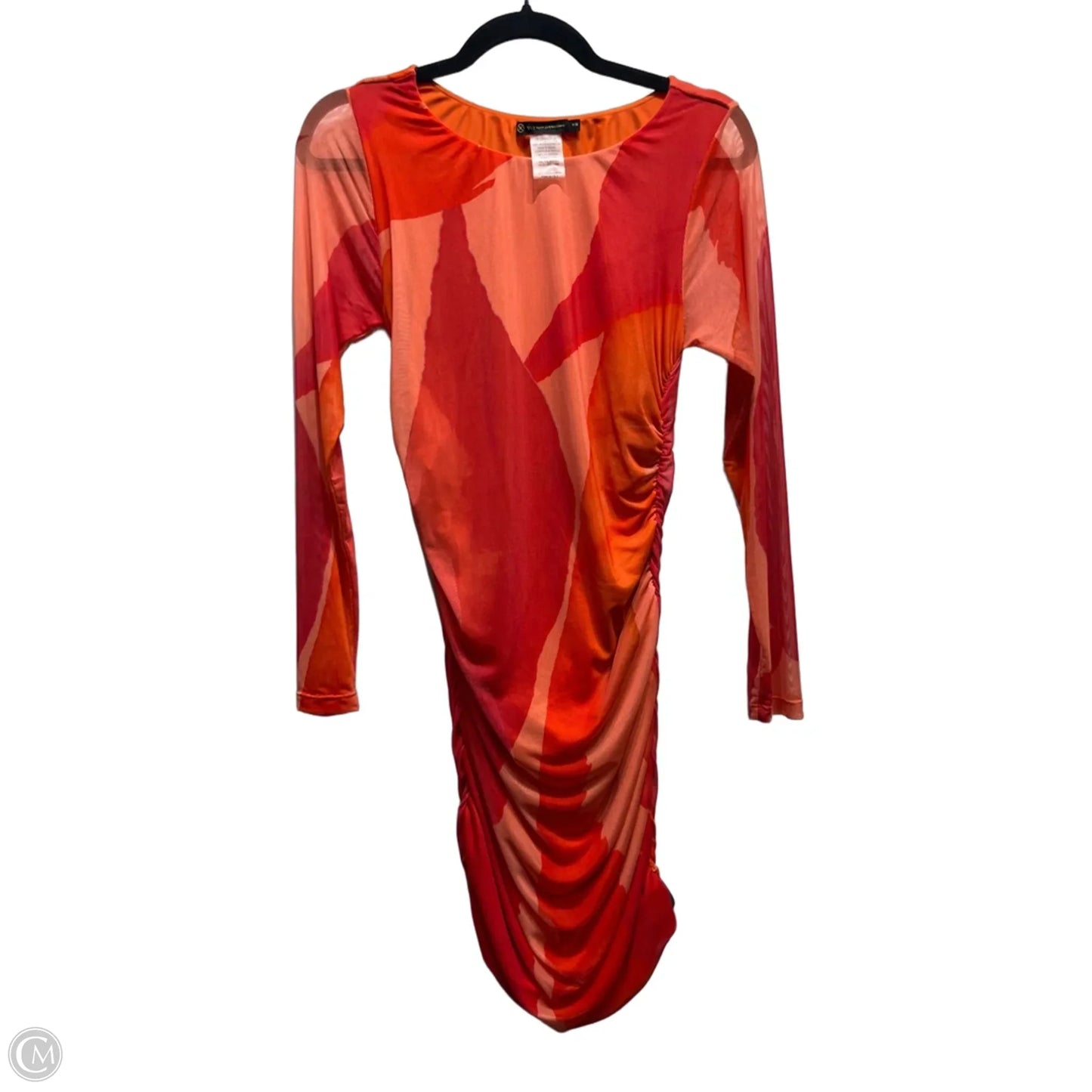 Dress Party Short By paula hermanny In Orange & Pink, Size: M