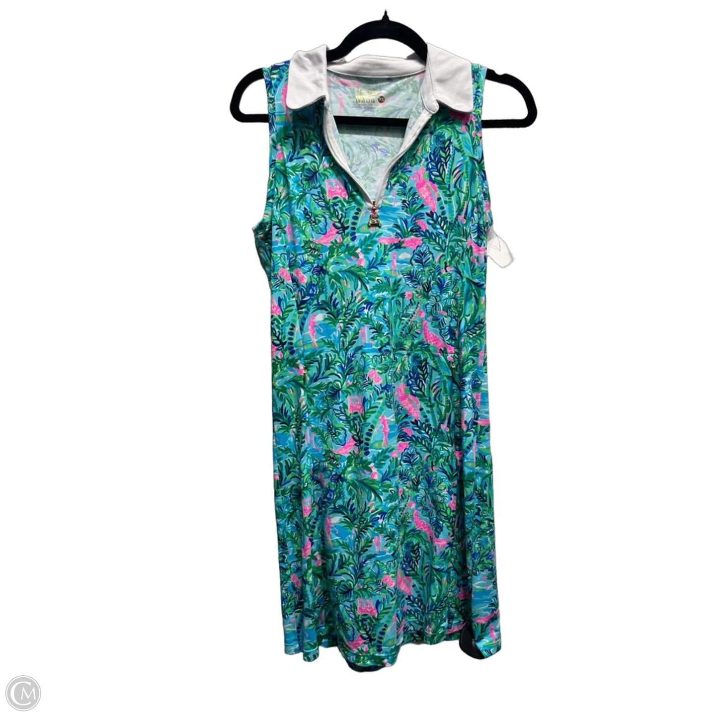 Dress Designer By Lilly Pulitzer In Green & Pink, Size: Xs